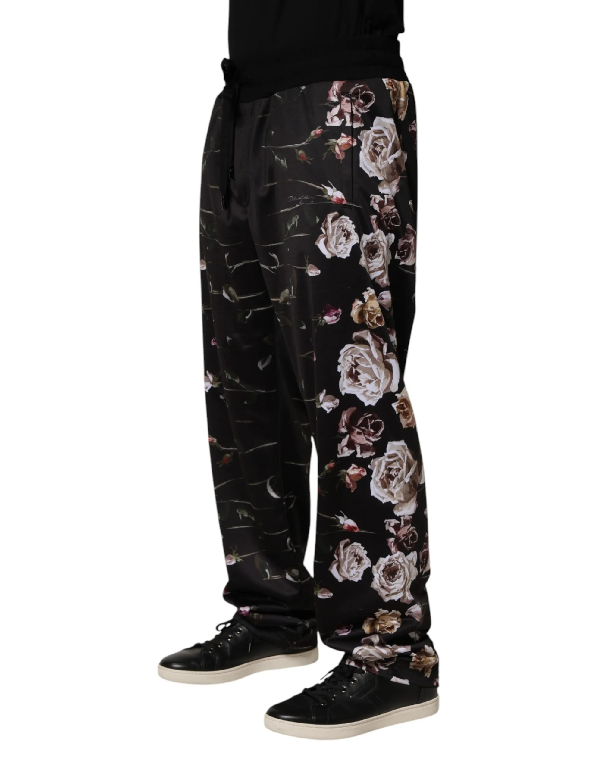 Floral Straight-Leg Chino Trouser Men's Pants - Dolce & Gabbana - Modalova