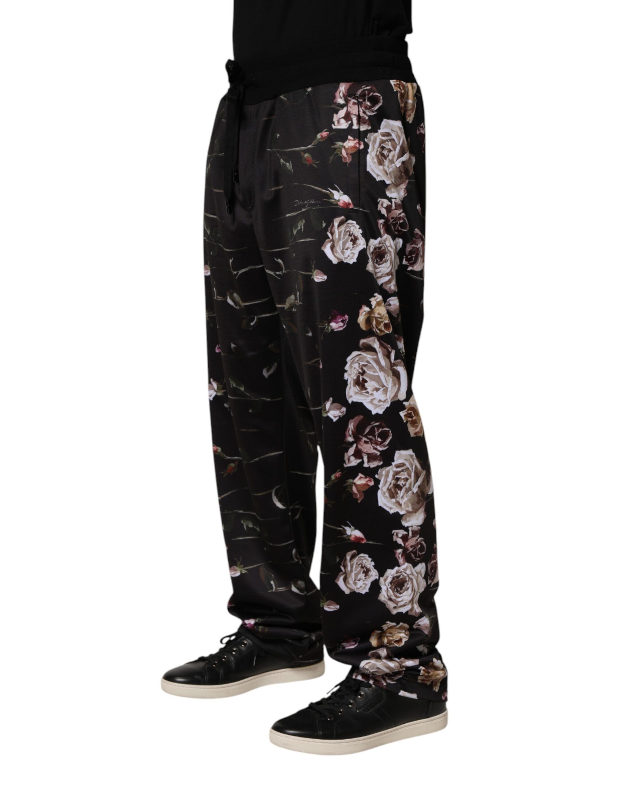 Floral Straight-Leg Chino Trouser Men's Pants - Dolce & Gabbana - Modalova