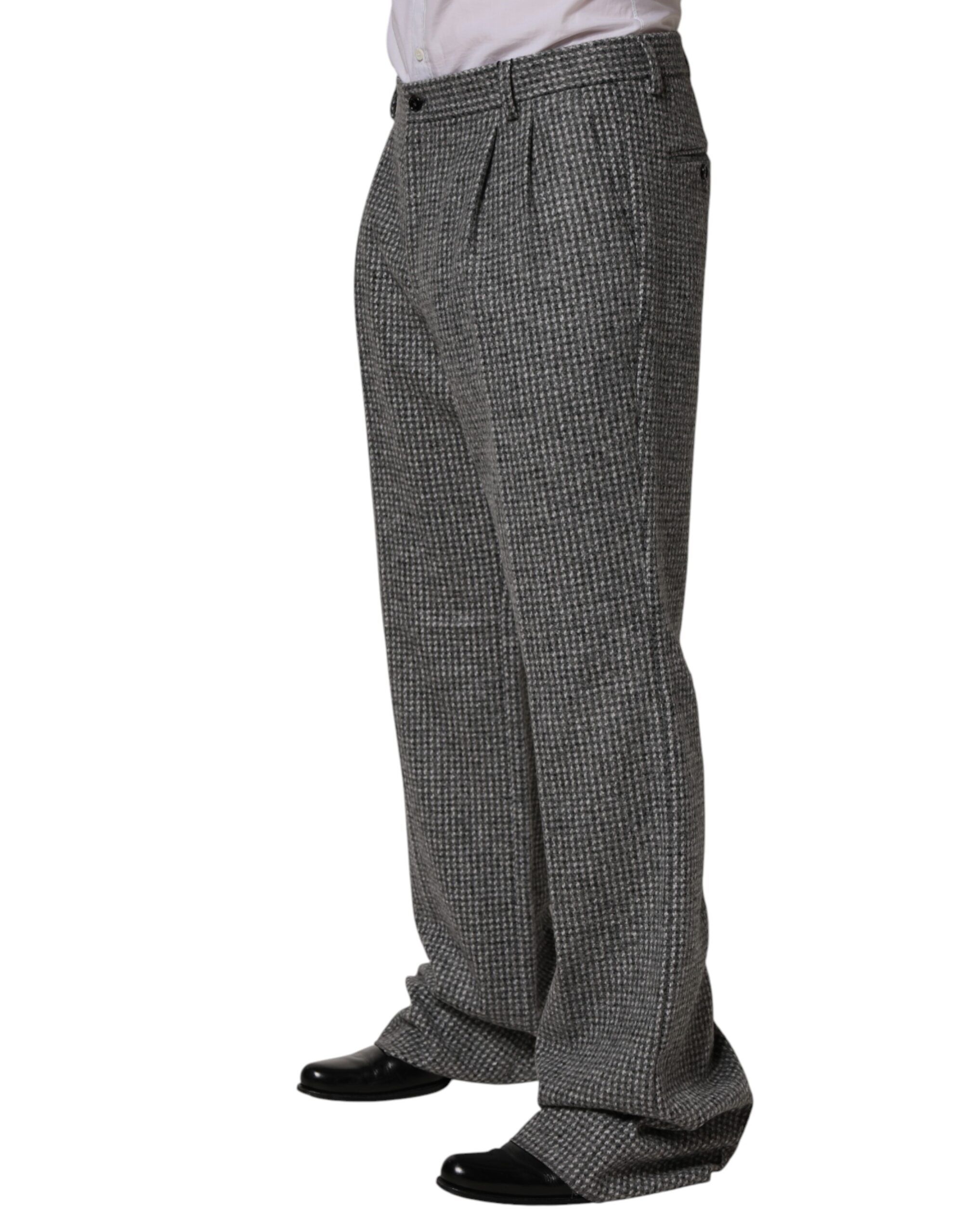 Houndstooth Straight Dress Trouser Men's Pants - Dolce & Gabbana - Modalova