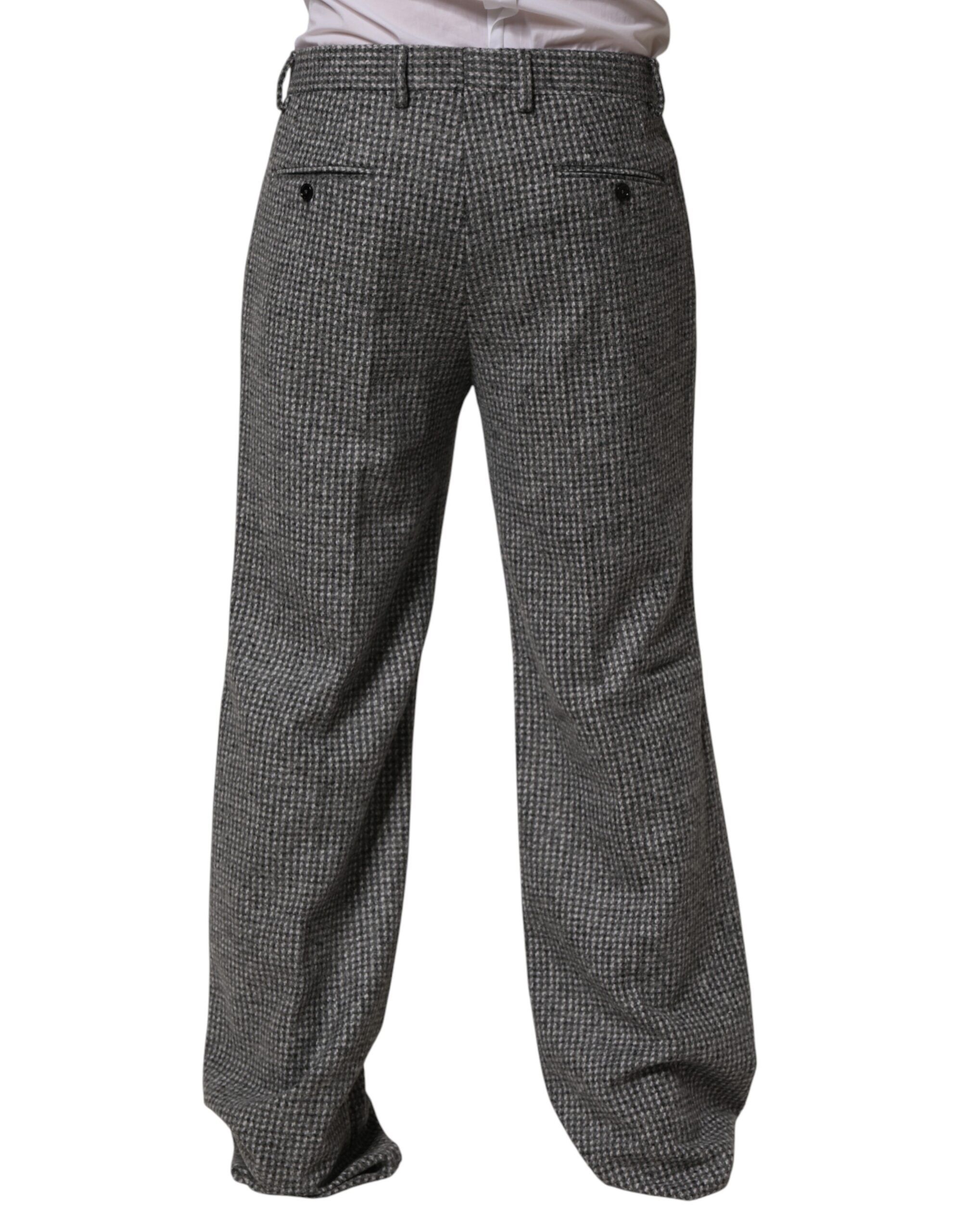 Houndstooth Straight Dress Trouser Men's Pants - Dolce & Gabbana - Modalova