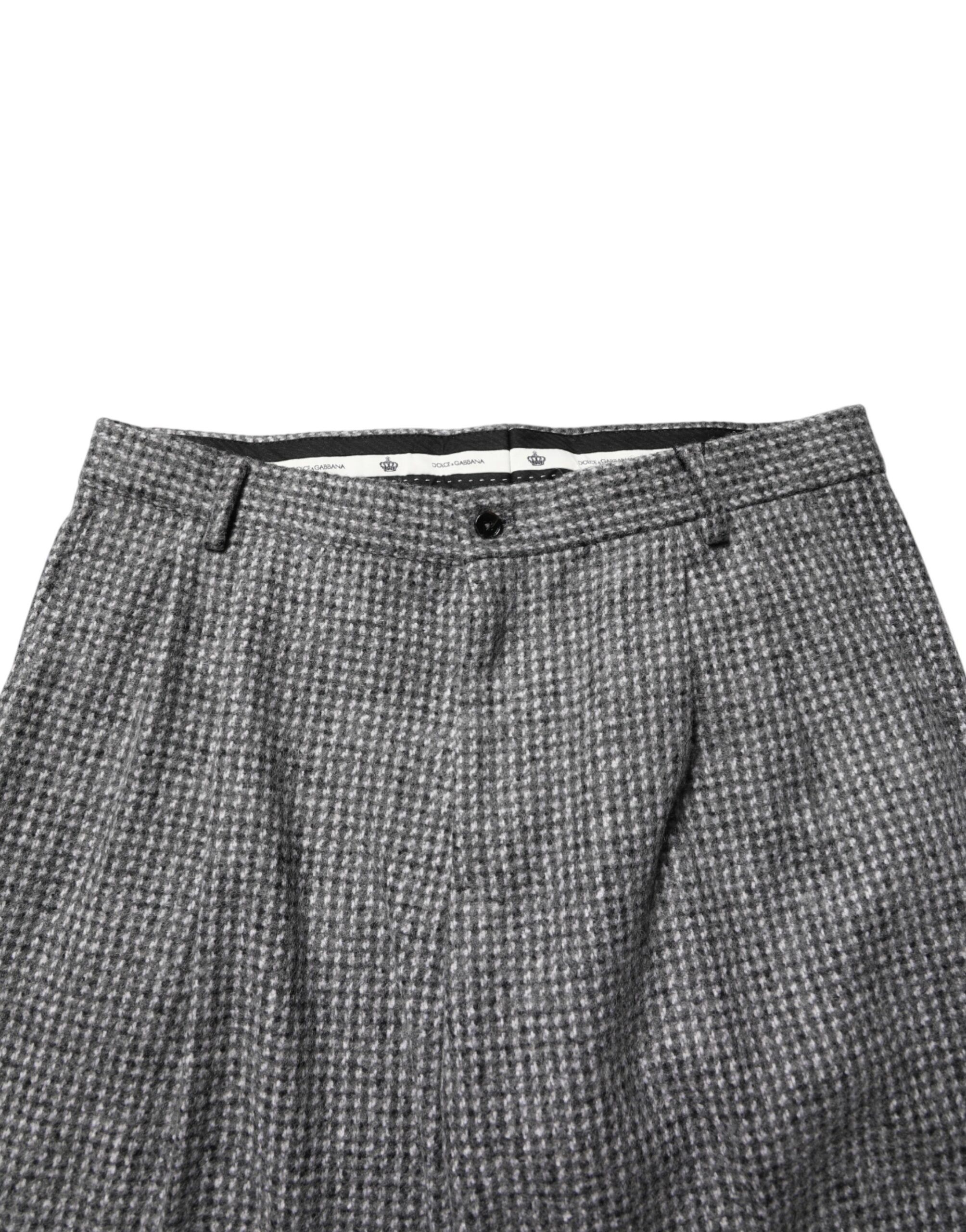 Houndstooth Straight Dress Trouser Men's Pants - Dolce & Gabbana - Modalova
