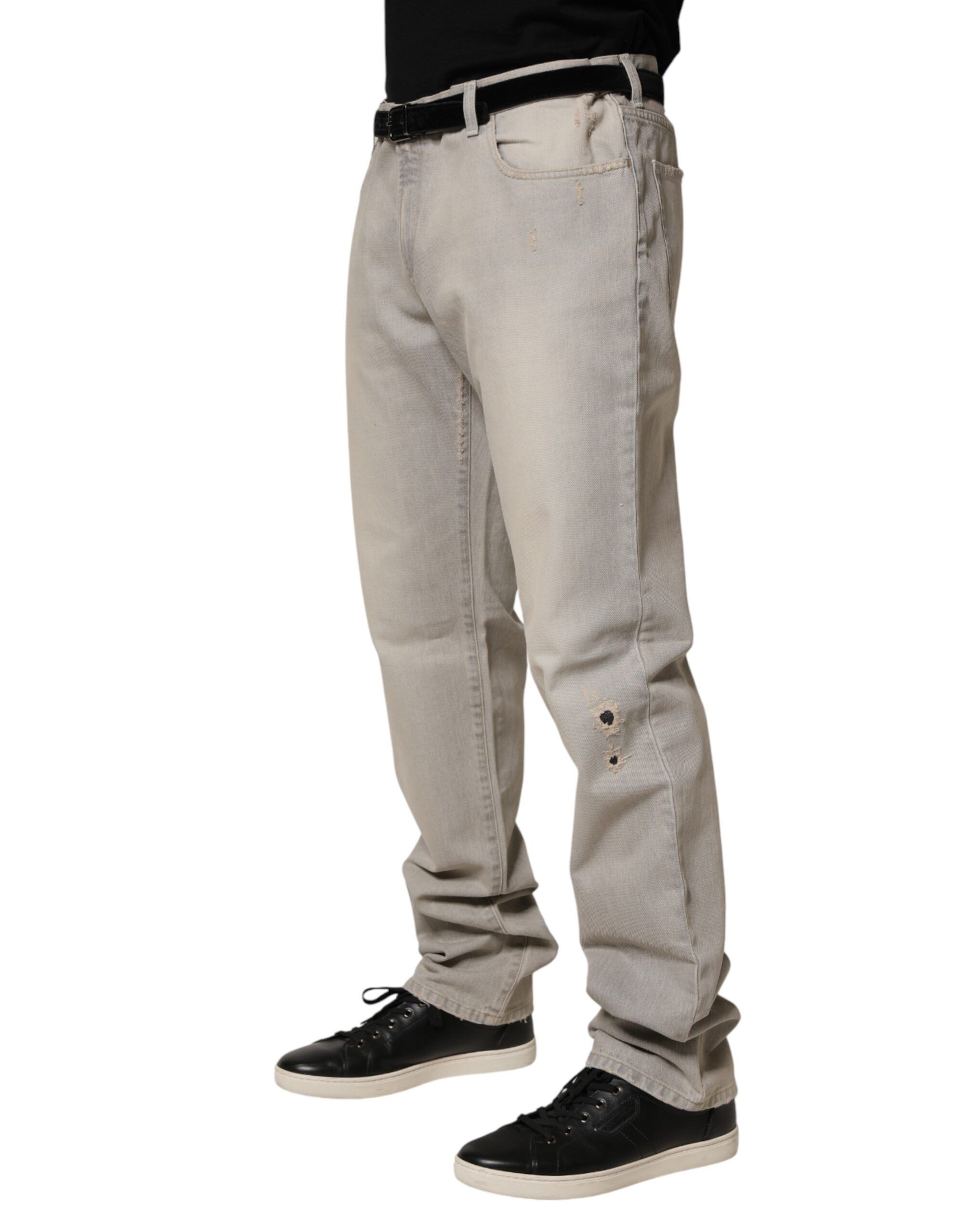 Light Cotton Straight Denim Trouser Men's Jeans - Dolce & Gabbana - Modalova