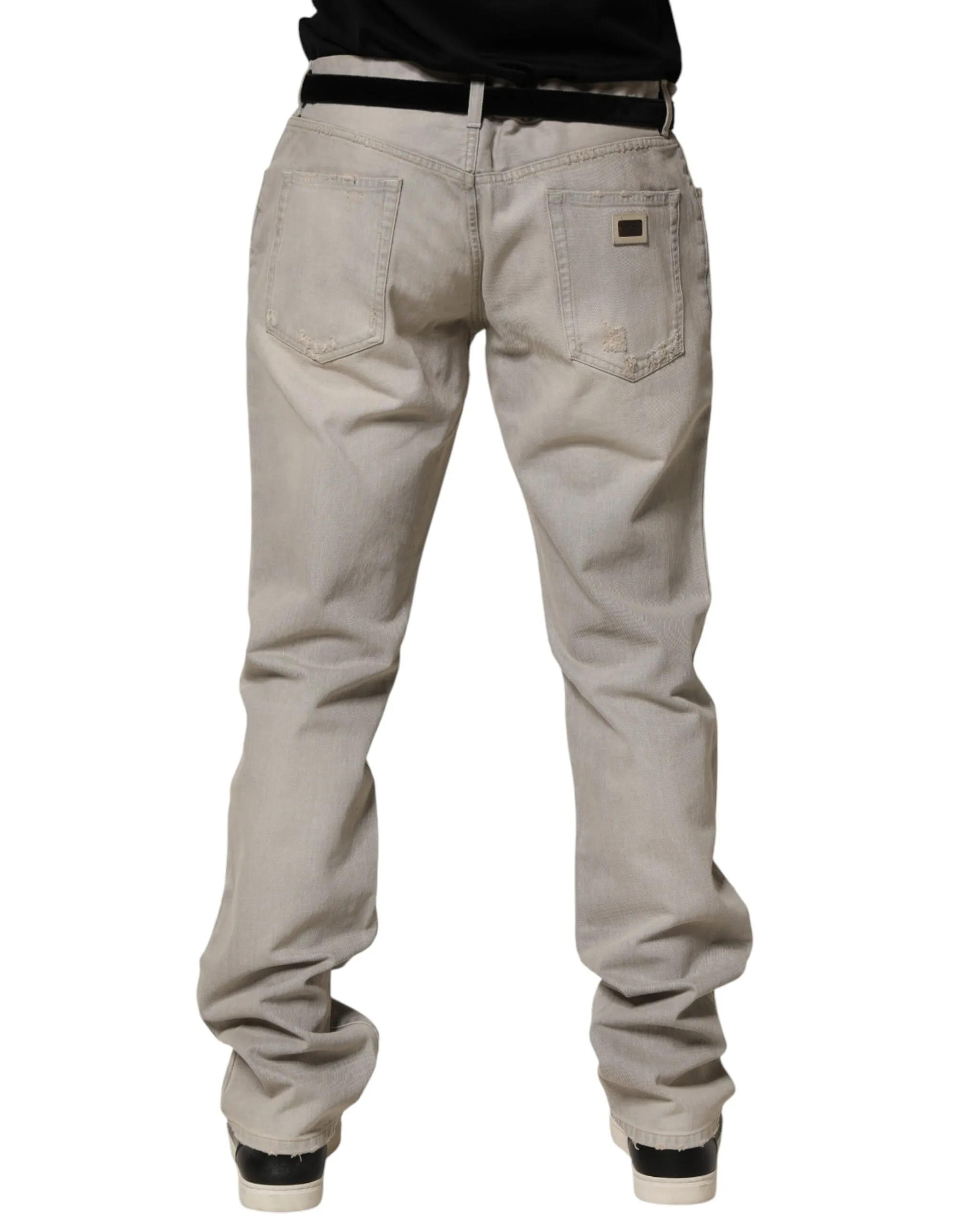 Light Cotton Straight Denim Trouser Men's Jeans - Dolce & Gabbana - Modalova