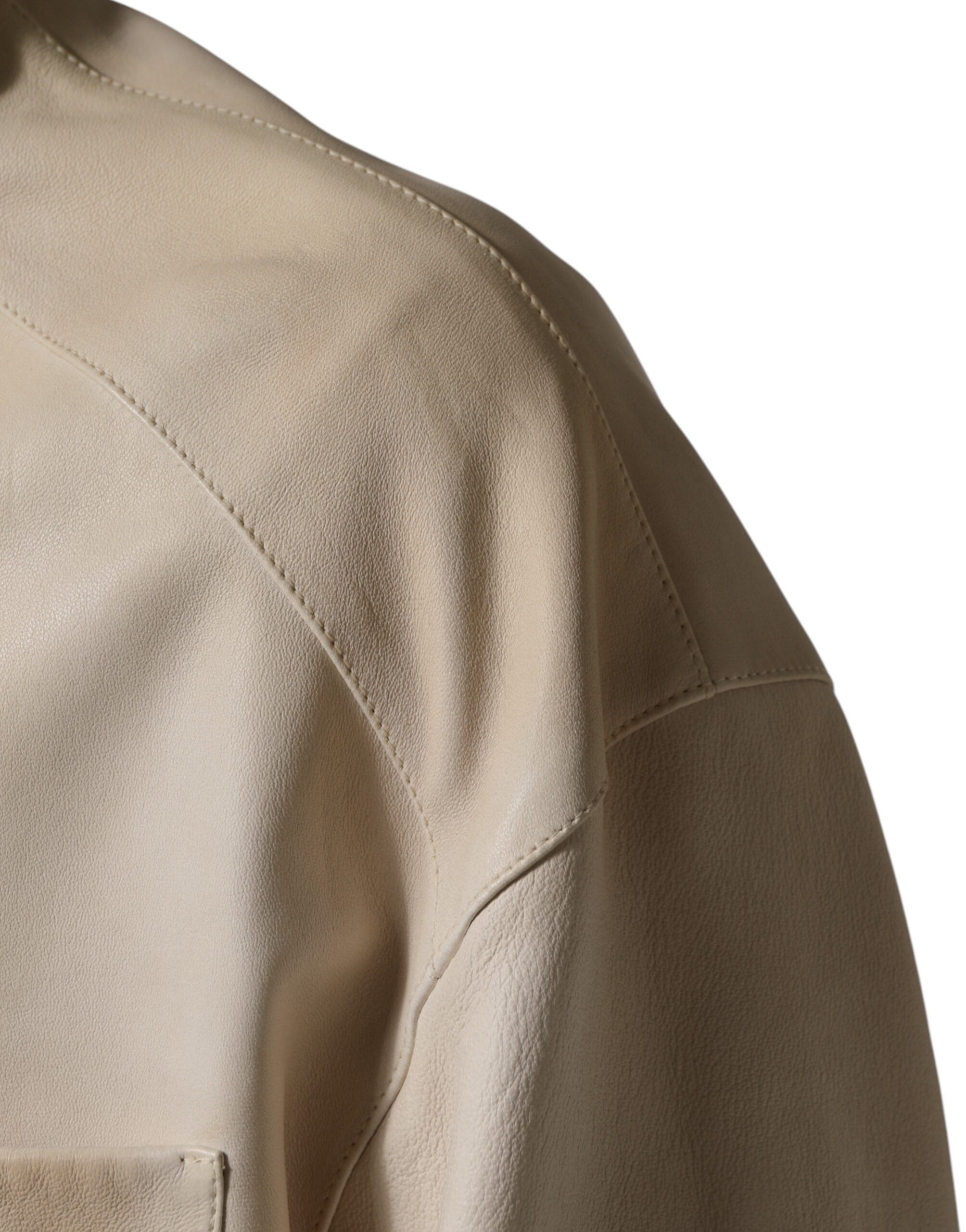 Leather Button Down Men Casual Men's Shirt (Pre-Owned) - Dolce & Gabbana - Modalova