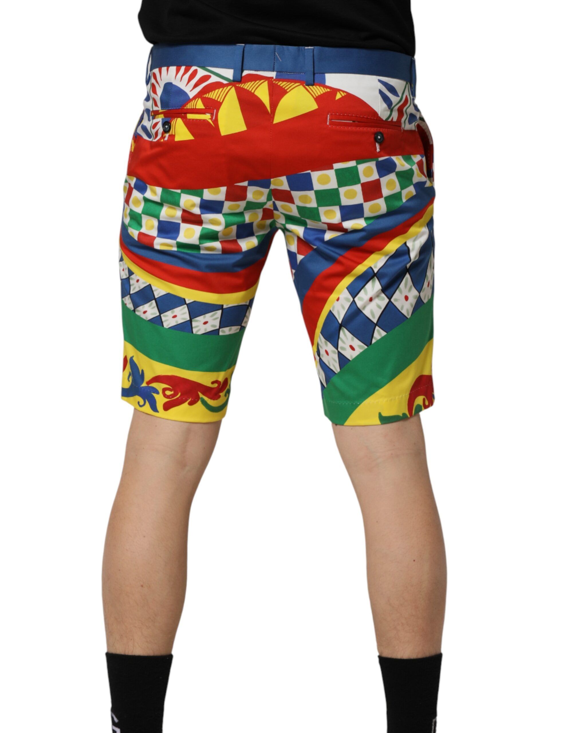 Carretto Print Men Bermuda Men's Shorts (Pre-Owned) - Dolce & Gabbana - Modalova