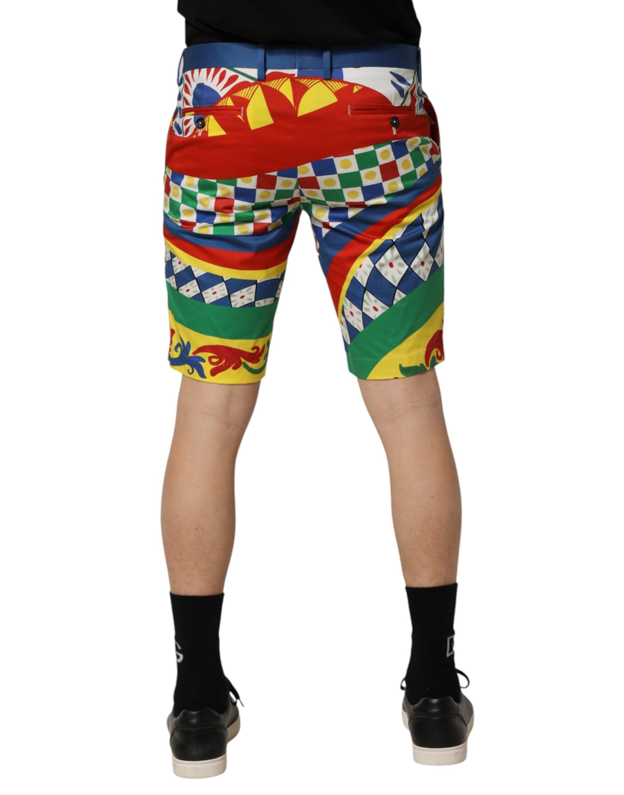 Carretto Print Men Bermuda Men's Shorts (Pre-Owned) - Dolce & Gabbana - Modalova