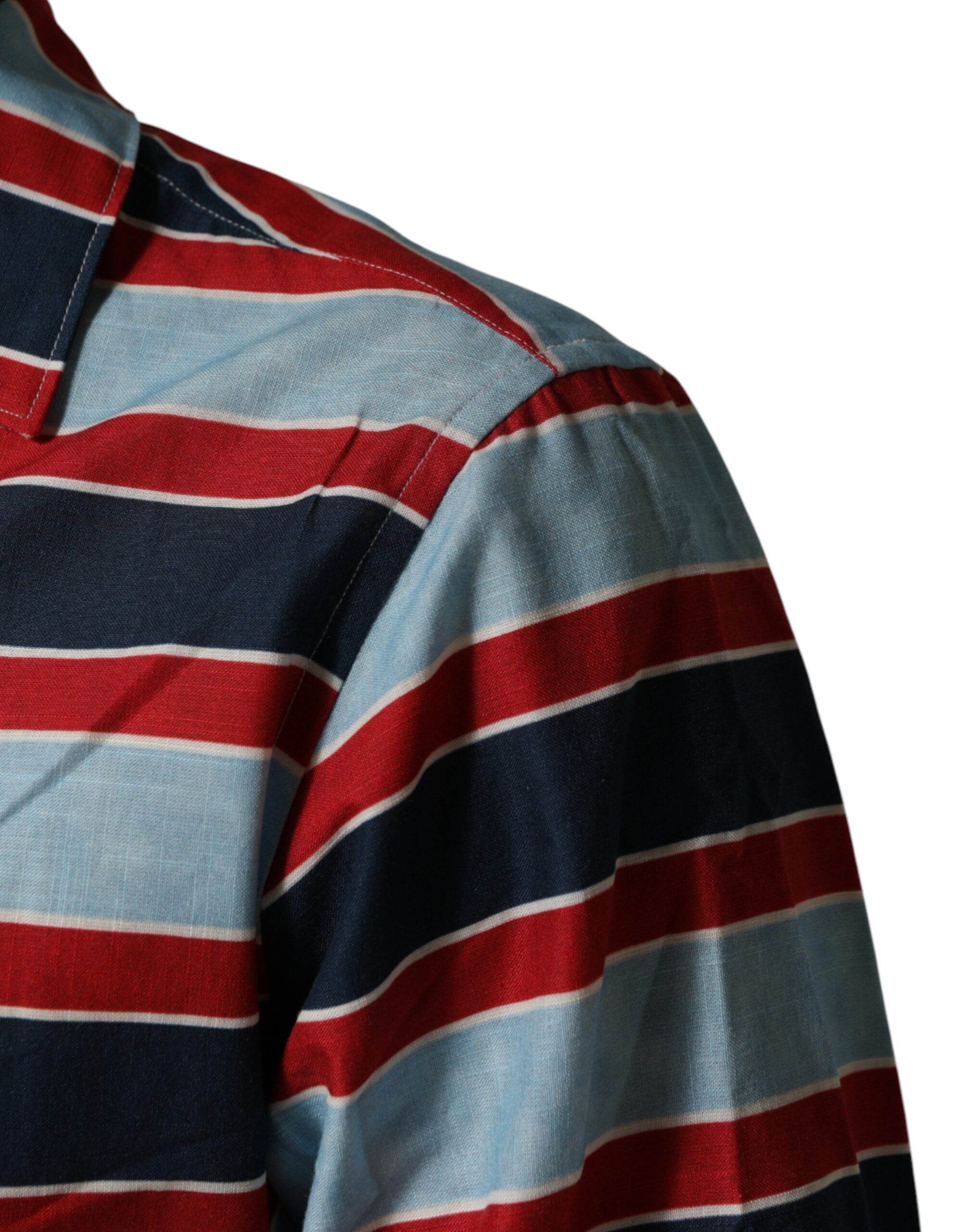 Stripes Cotton Men Button Down Men's Shirt - Dolce & Gabbana - Modalova