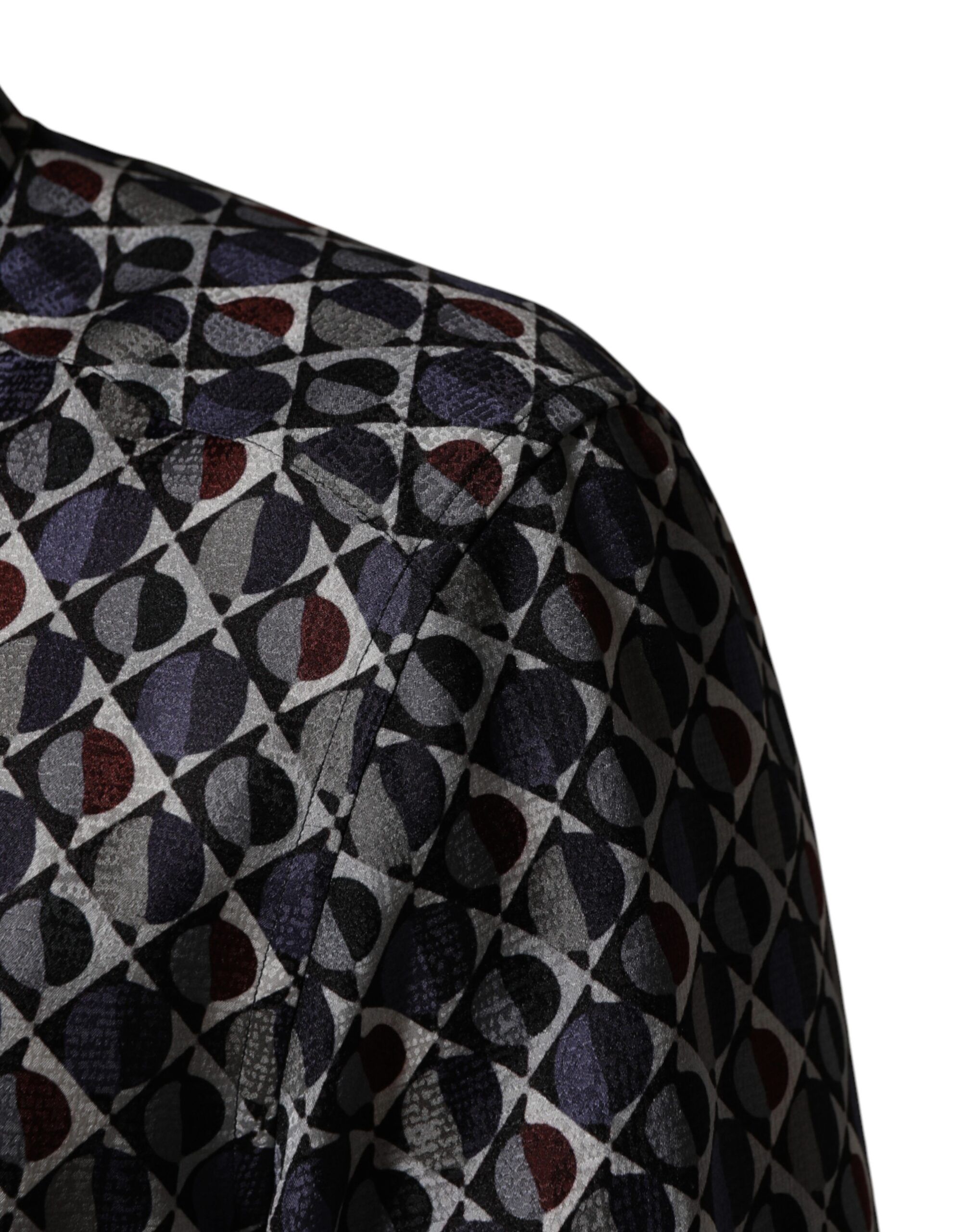 Patterned Collared GOLD Men Dress Men's Shirt - Dolce & Gabbana - Modalova