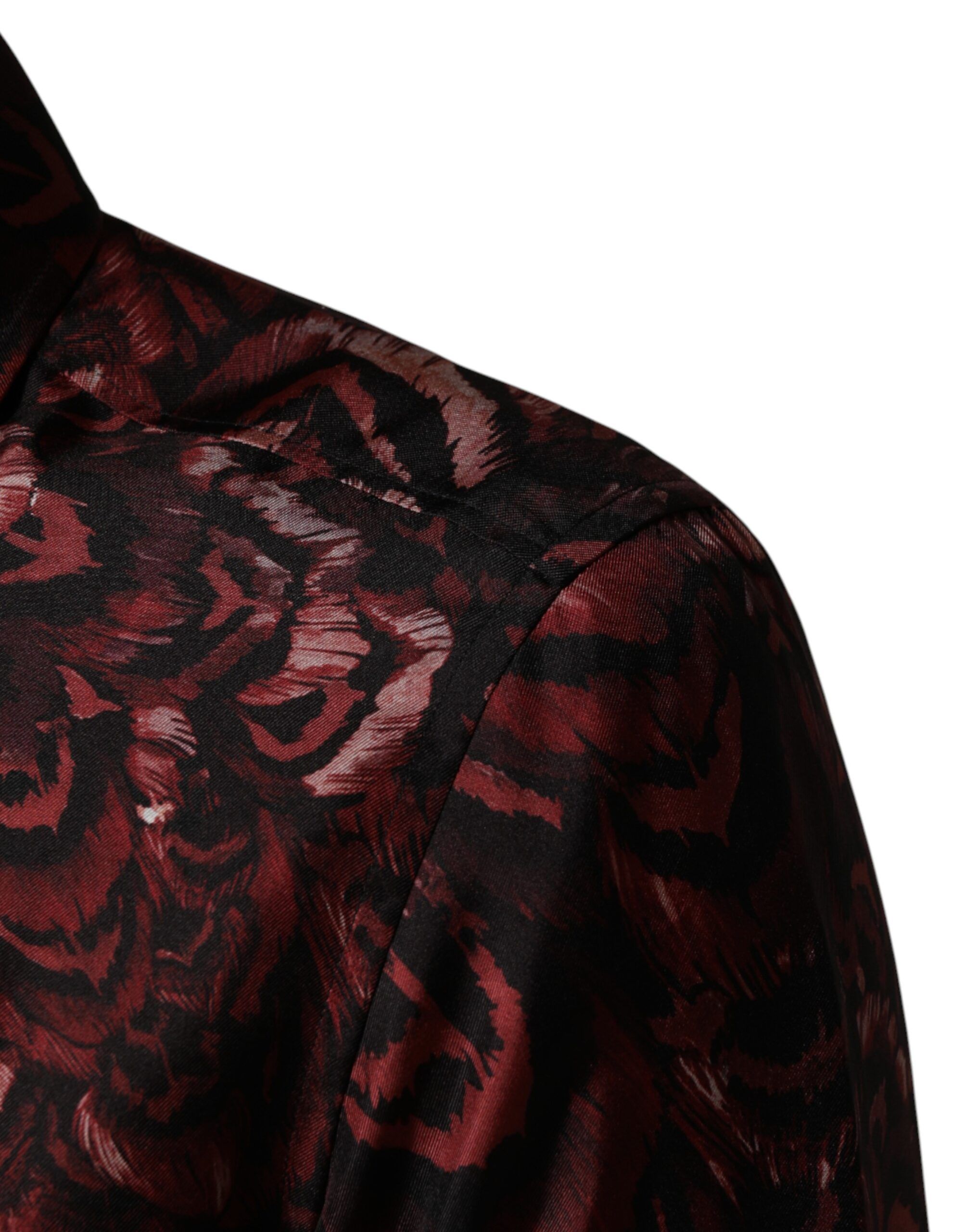 Patterned Collared Men Dress Men's Shirt - Dolce & Gabbana - Modalova