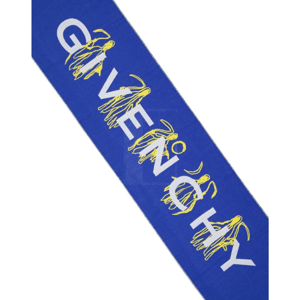 Givenchy Blue Silk Men's Scarf - Givenchy - Modalova