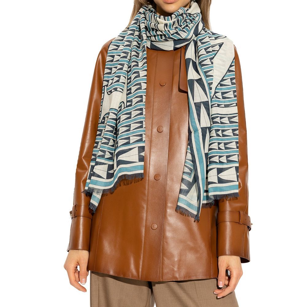 Lanvin Blue Wool Women's Scarf - Lanvin - Modalova