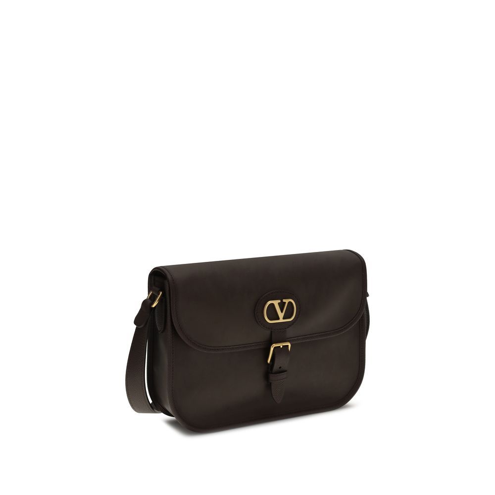 Calf Leather Bos Taurus Shoulder Men's Bag - Valentino Garavani - Modalova