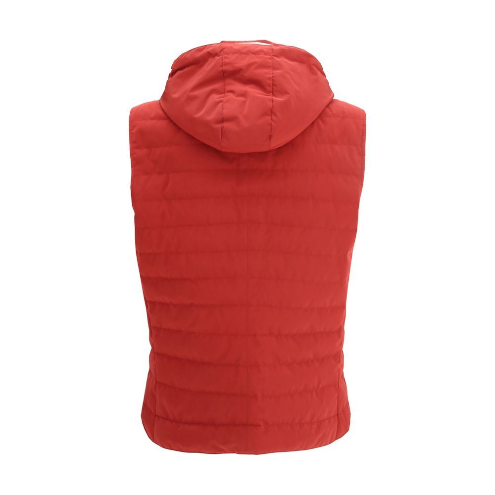 Polyester Sleeveless Men's Jacket - Brunello Cucinelli - Modalova