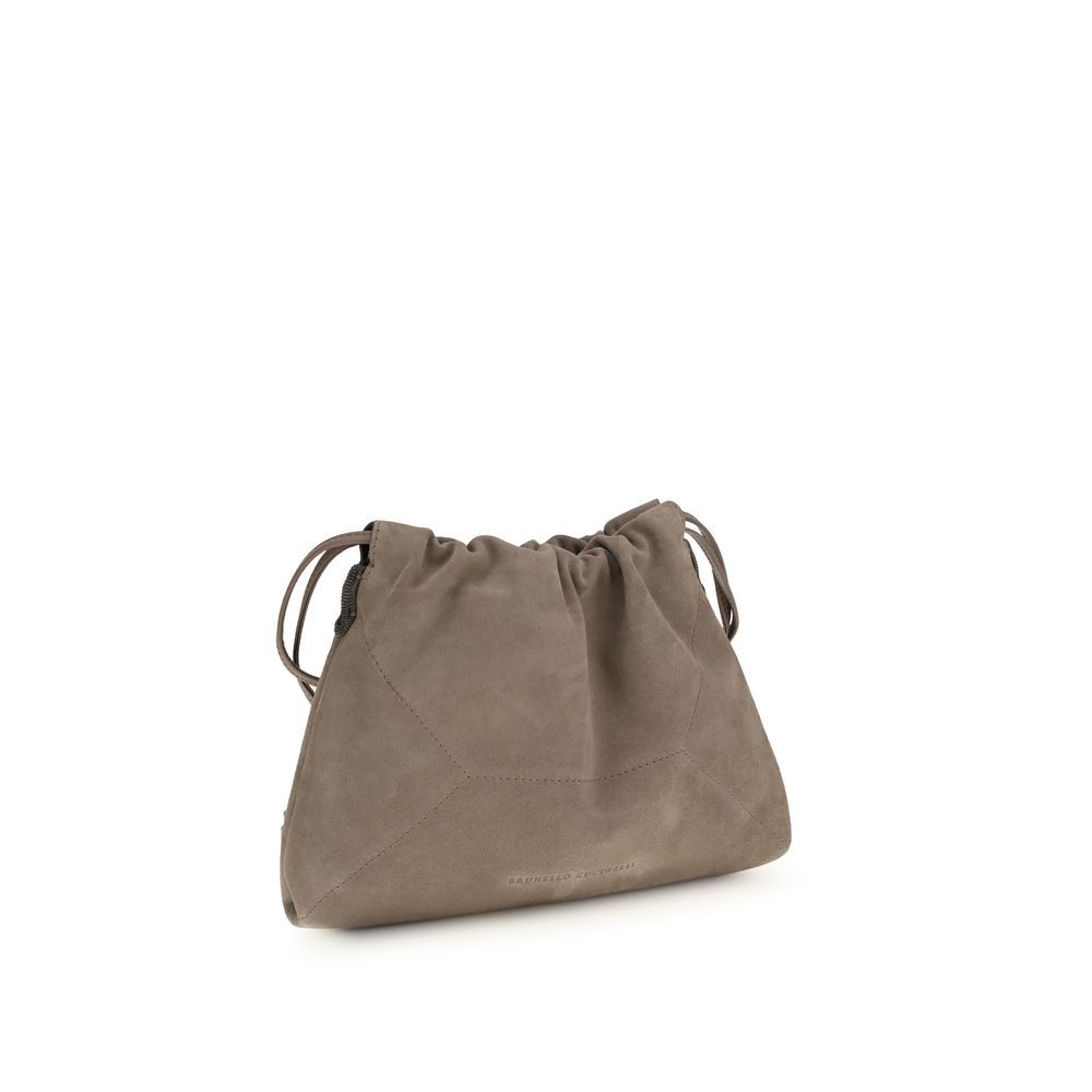 Calf Leather Bos Taurus Shoulder Women's Bag - Brunello Cucinelli - Modalova