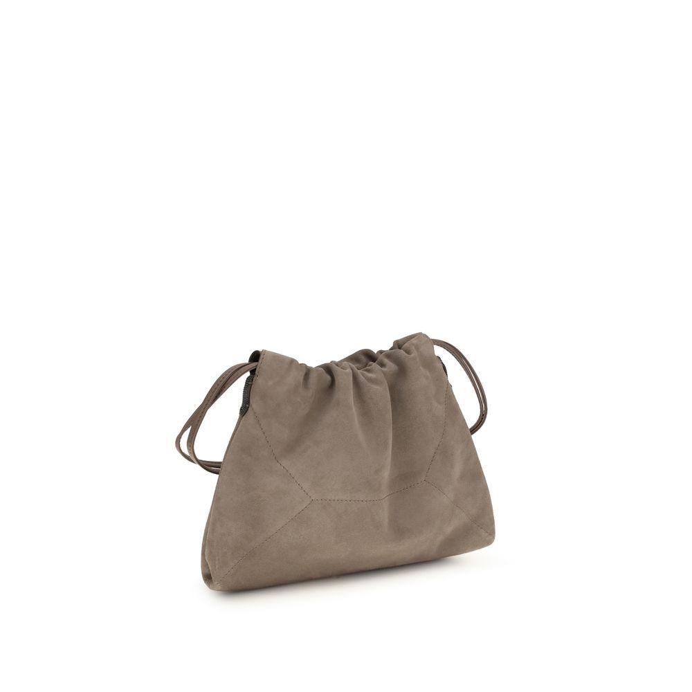 Calf Leather Bos Taurus Shoulder Women's Bag - Brunello Cucinelli - Modalova