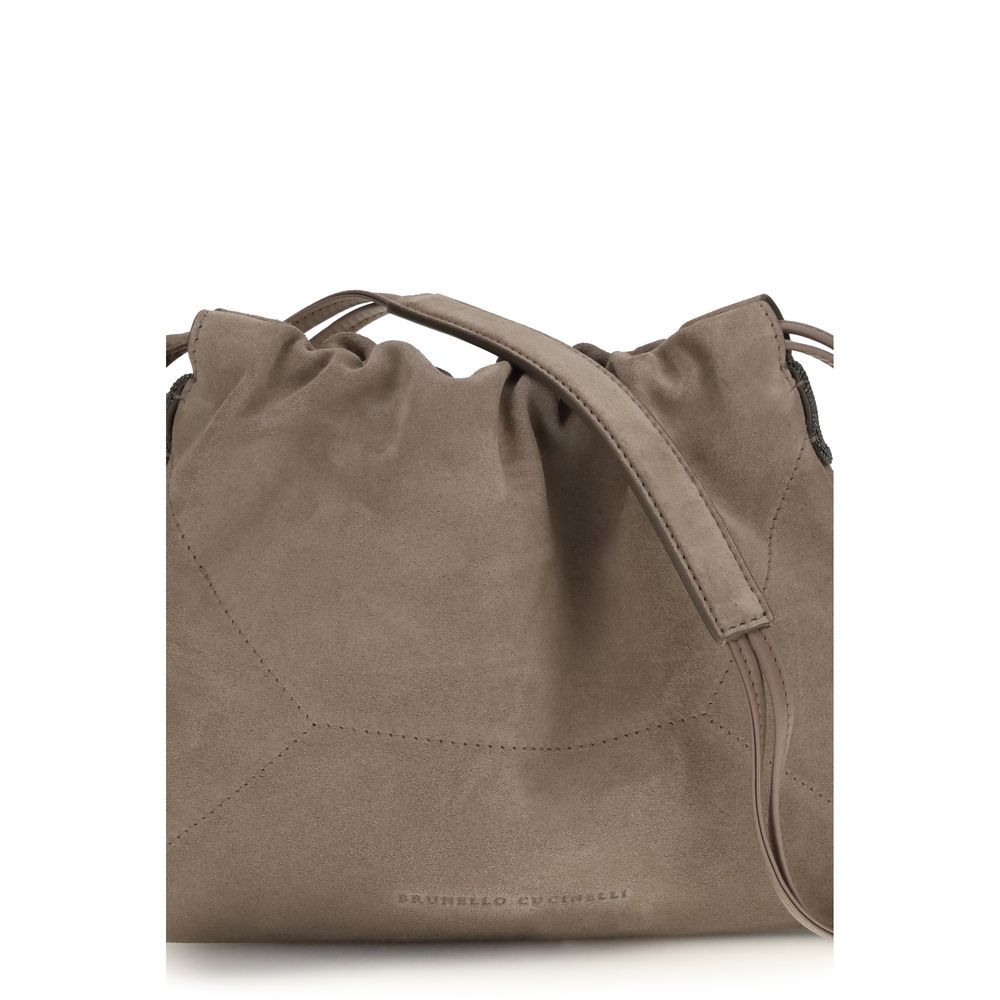 Calf Leather Bos Taurus Shoulder Women's Bag - Brunello Cucinelli - Modalova