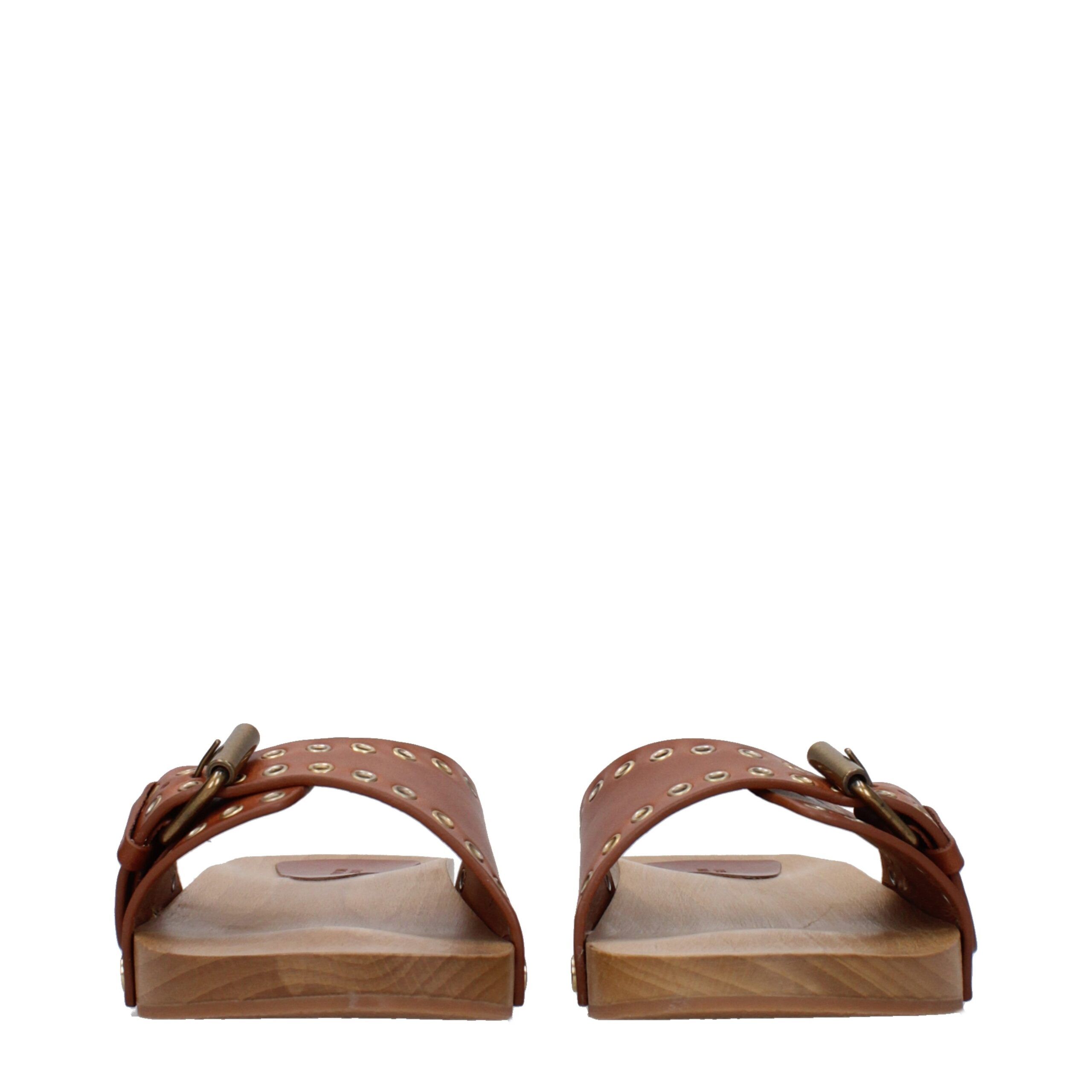 Leather Women's Slippers - Isabel Marant - Modalova
