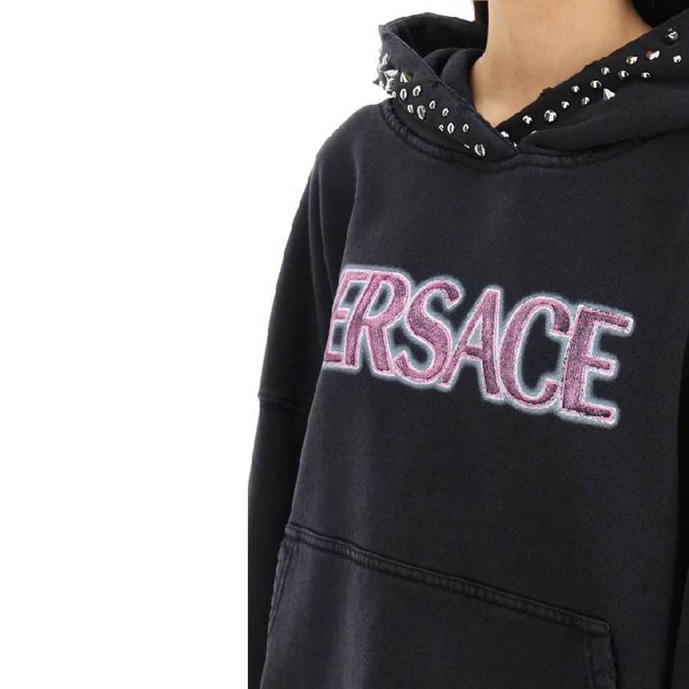 Cotton Women's Sweatshirt - Versace - Modalova