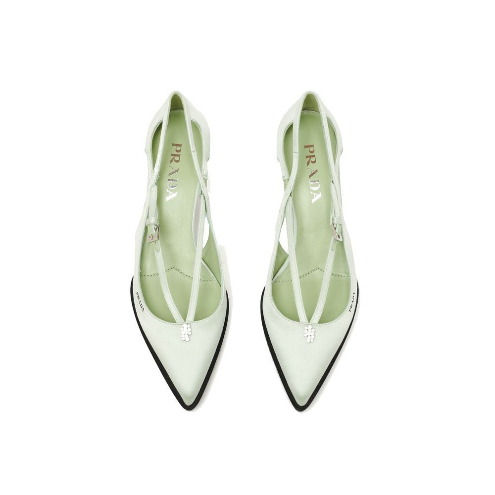 Silk Mid Heel Women's Pumps - Prada - Modalova