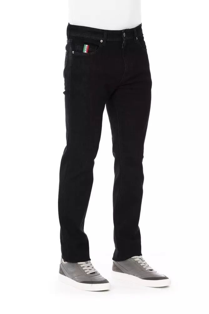 Cotton Straight-Leg Men's Jeans - Baldinini Trend - Modalova