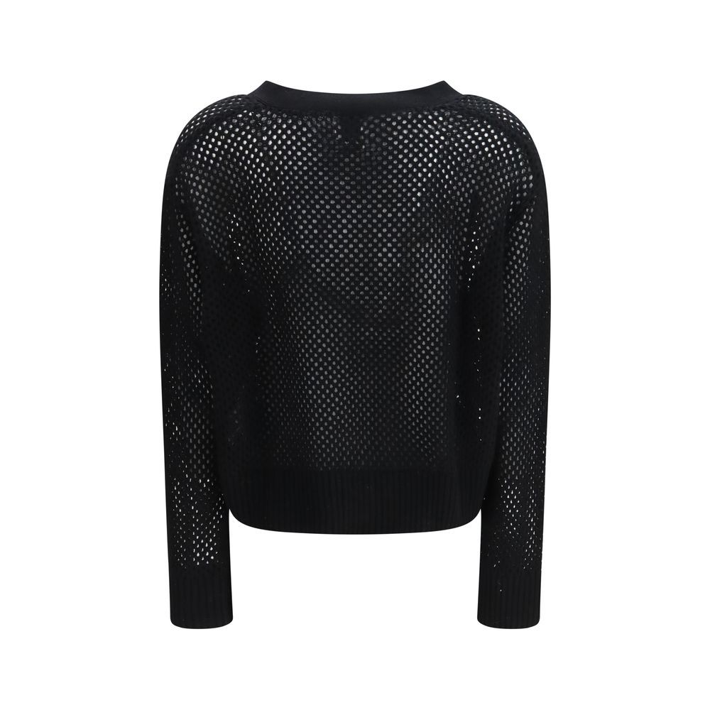 Allude Black Wool Women's Cardigan - Allude - Modalova