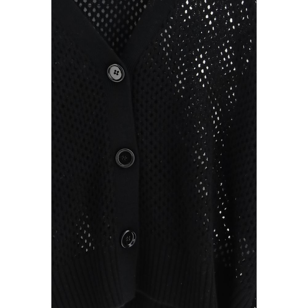 Allude Black Wool Women's Cardigan - Allude - Modalova