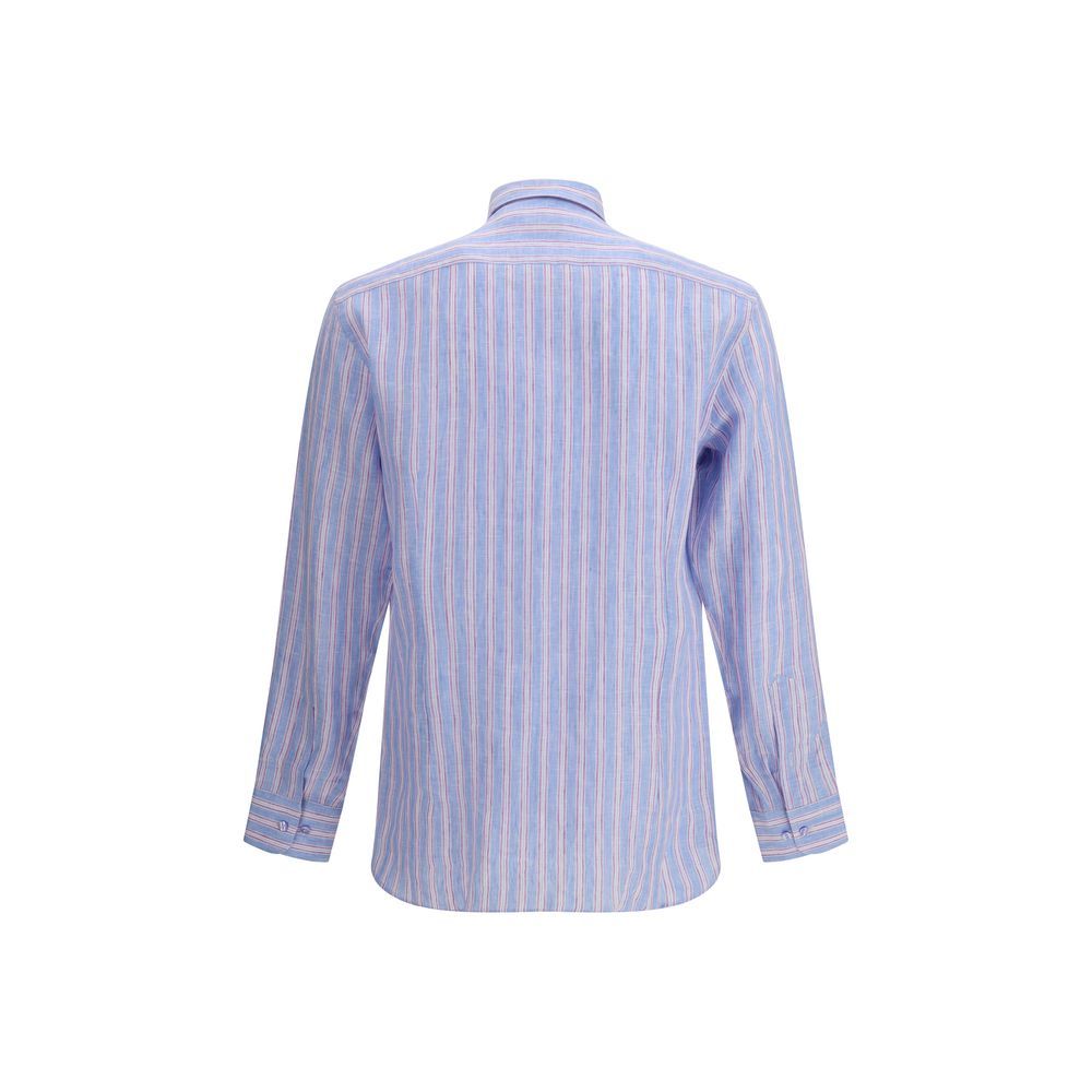 Linen Pattern Men's Shirt - Etro - Modalova