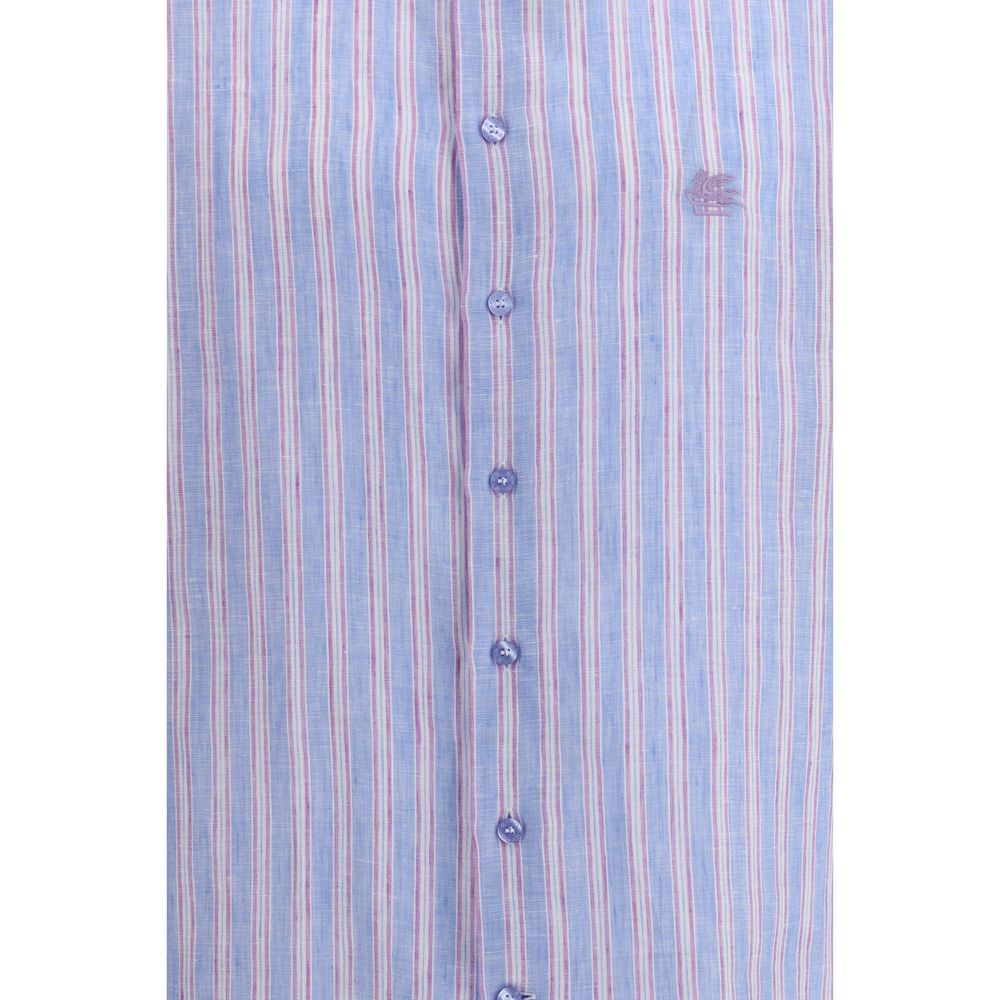 Linen Pattern Men's Shirt - Etro - Modalova