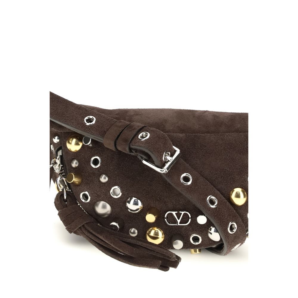 Calf Leather Bos Taurus Shoulder Men's Bag - Valentino Garavani - Modalova