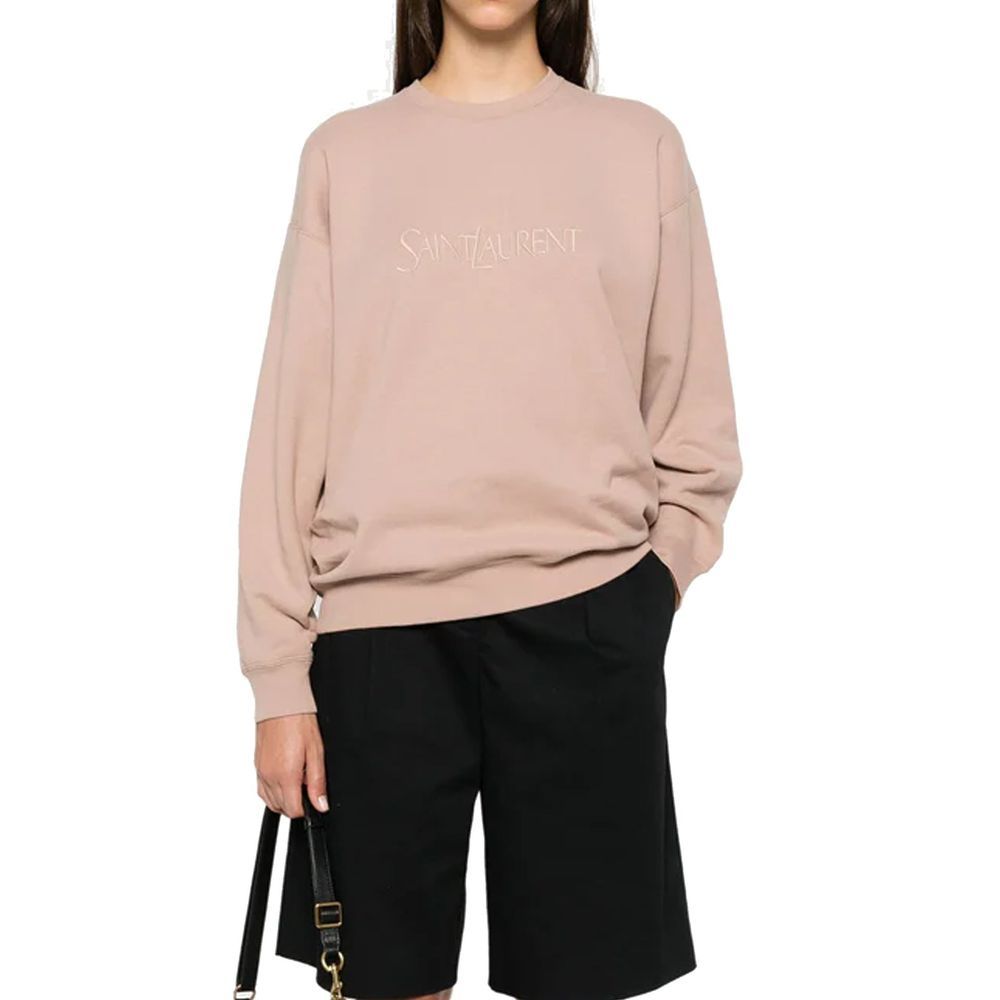 Cotton Women's Sweatshirt - Saint Laurent - Modalova
