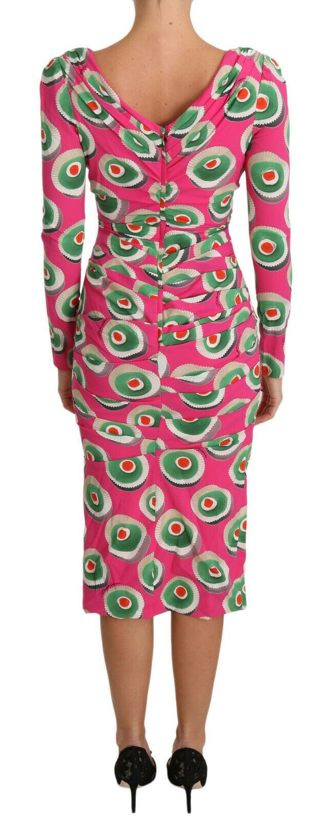 Silk Cup Cake Sheath Stretch Women's Dress - Dolce & Gabbana - Modalova