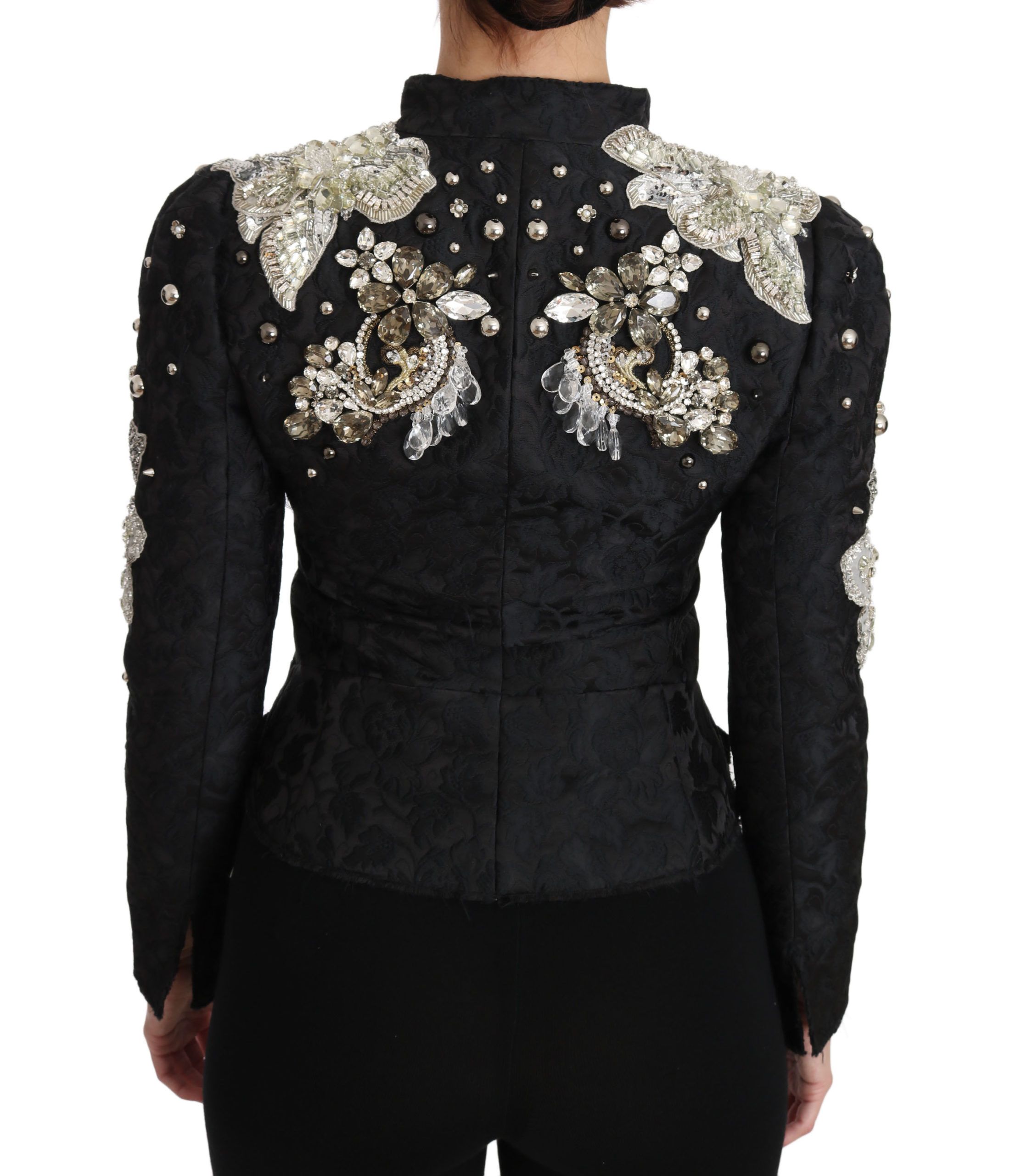 Jacquard Crystal Floral Women's Jacket - Dolce & Gabbana - Modalova