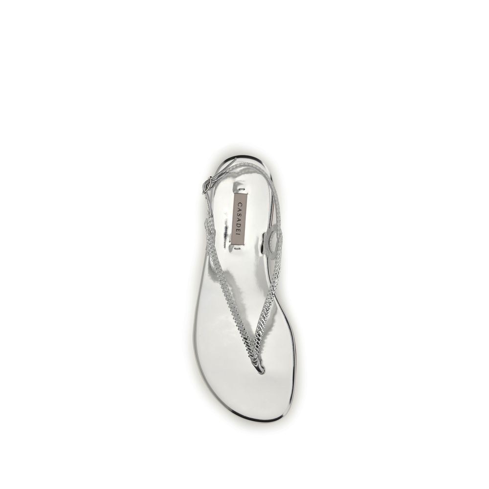 Calf Leather Bos Taurus Flat Women's Sandals - Casadei - Modalova