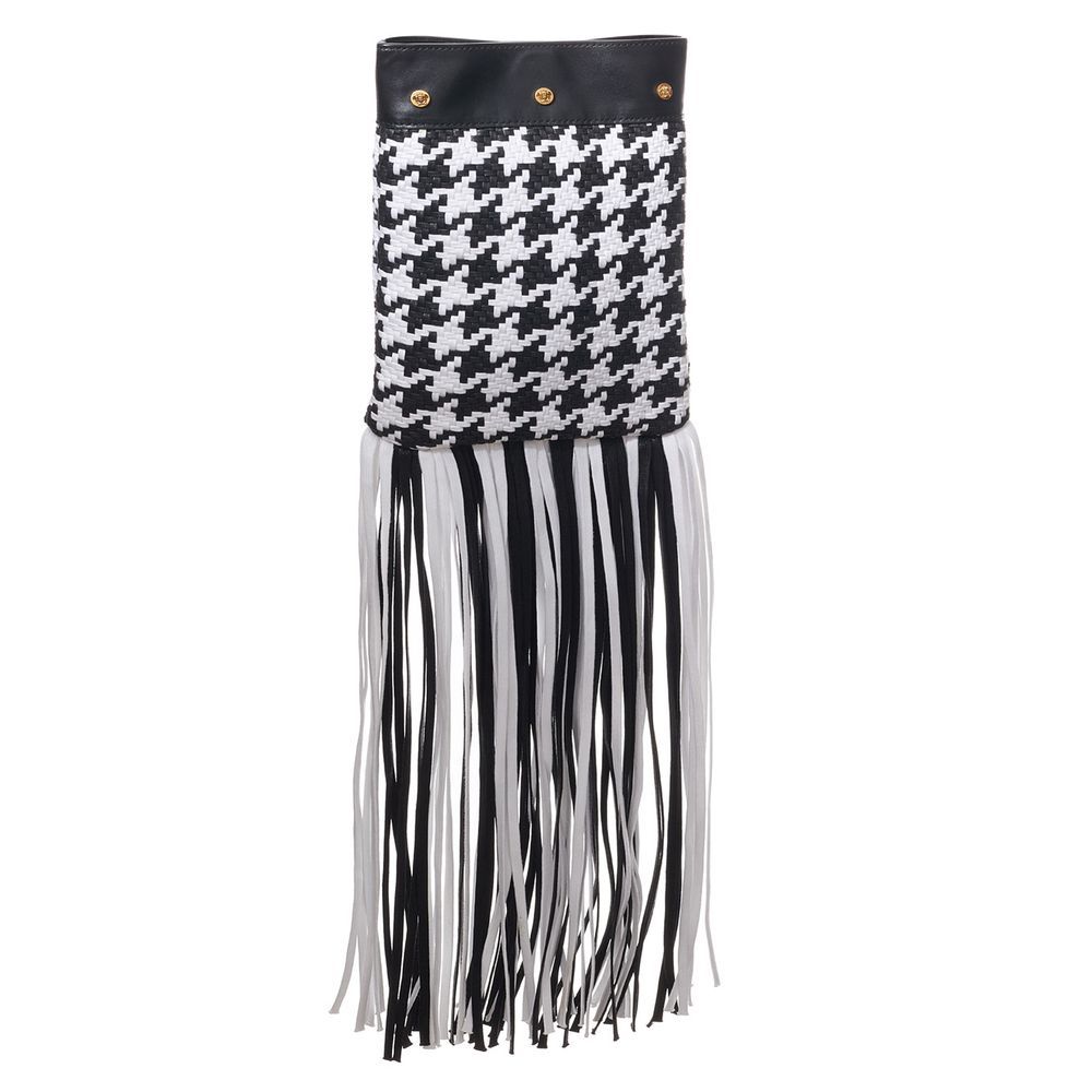 Leather And Textile Shoulder Women's Bag - Versace - Modalova