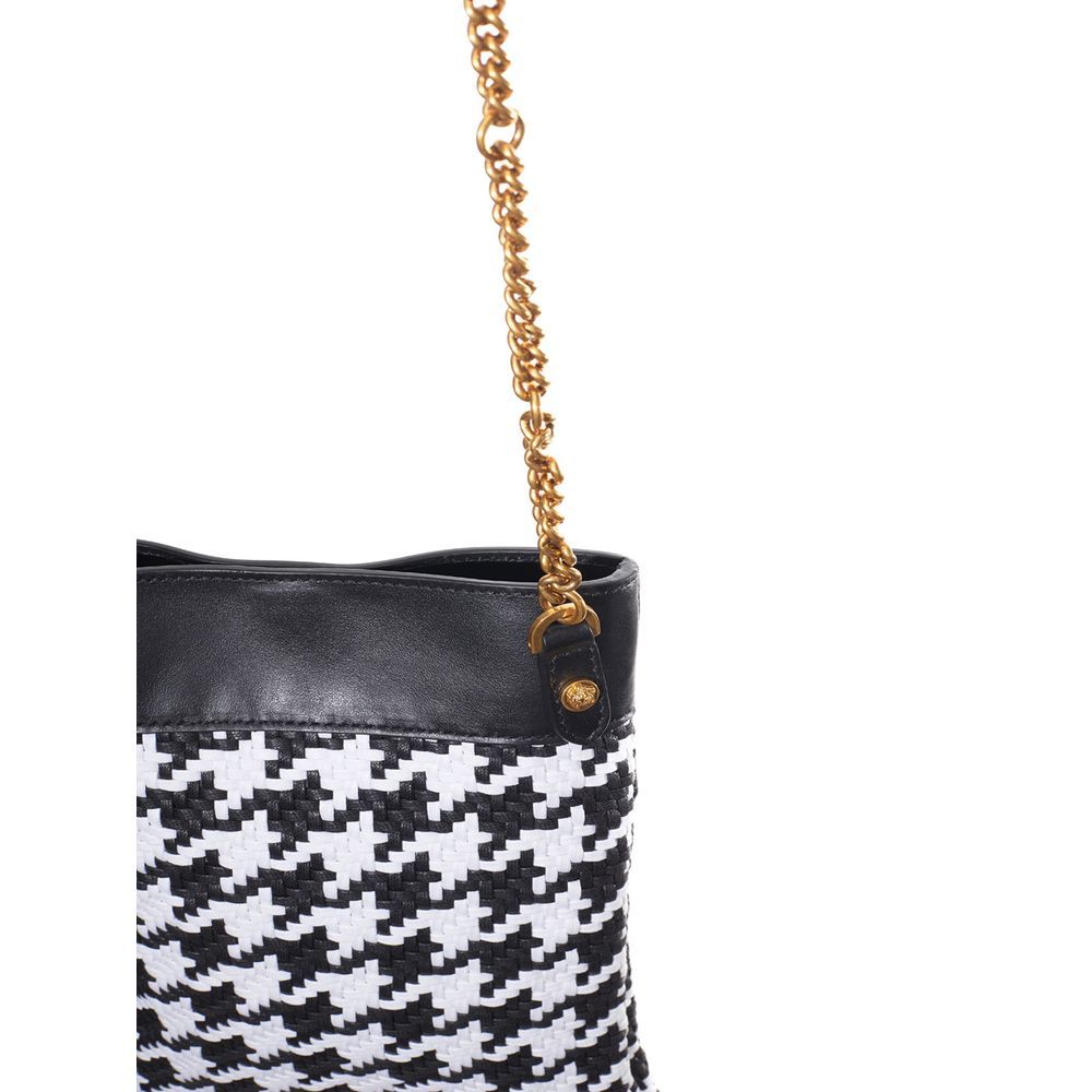 Leather And Textile Shoulder Women's Bag - Versace - Modalova