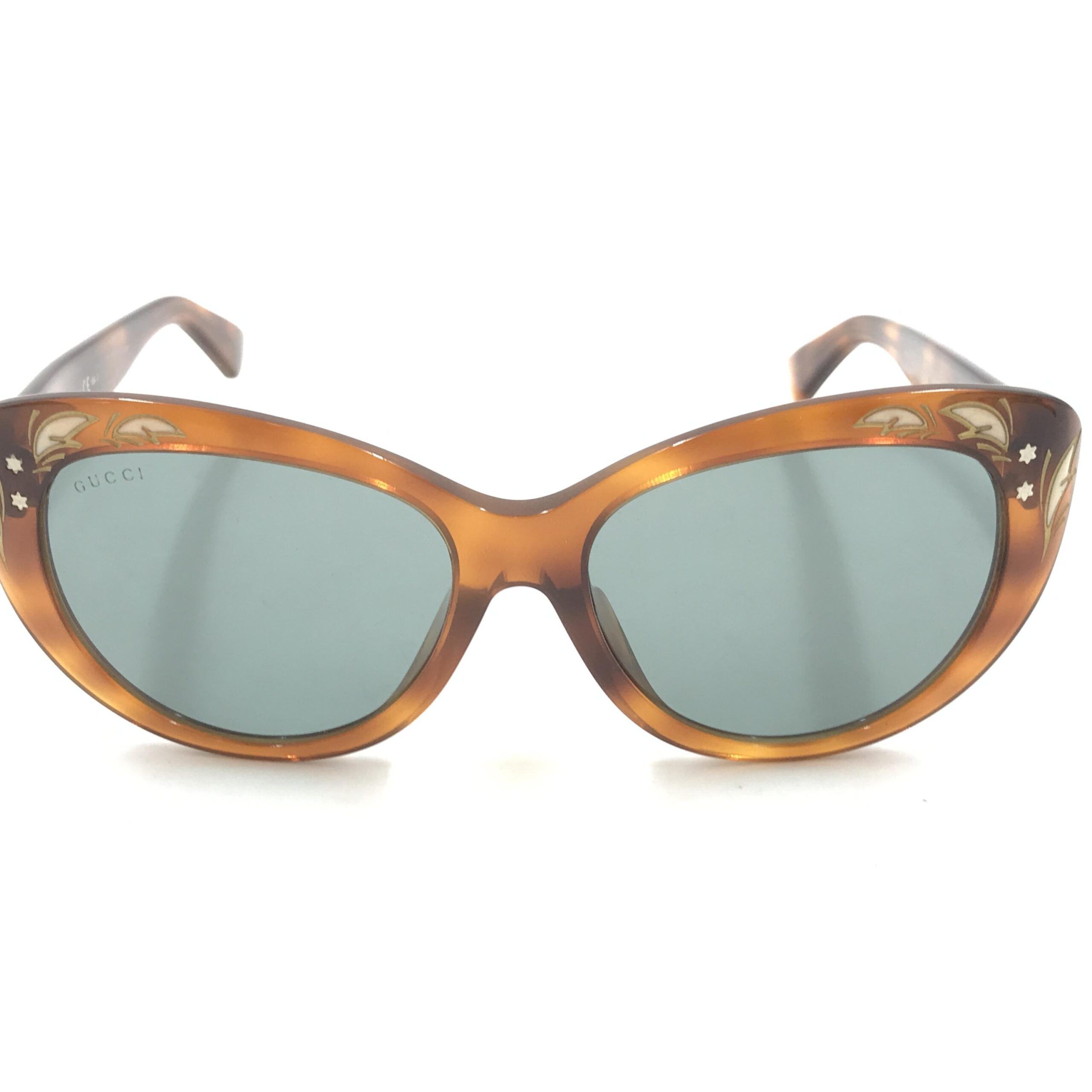 Cat Eye Sunglasses With Tortoise Women's Shell (Pre-Owned) - Gucci - Modalova