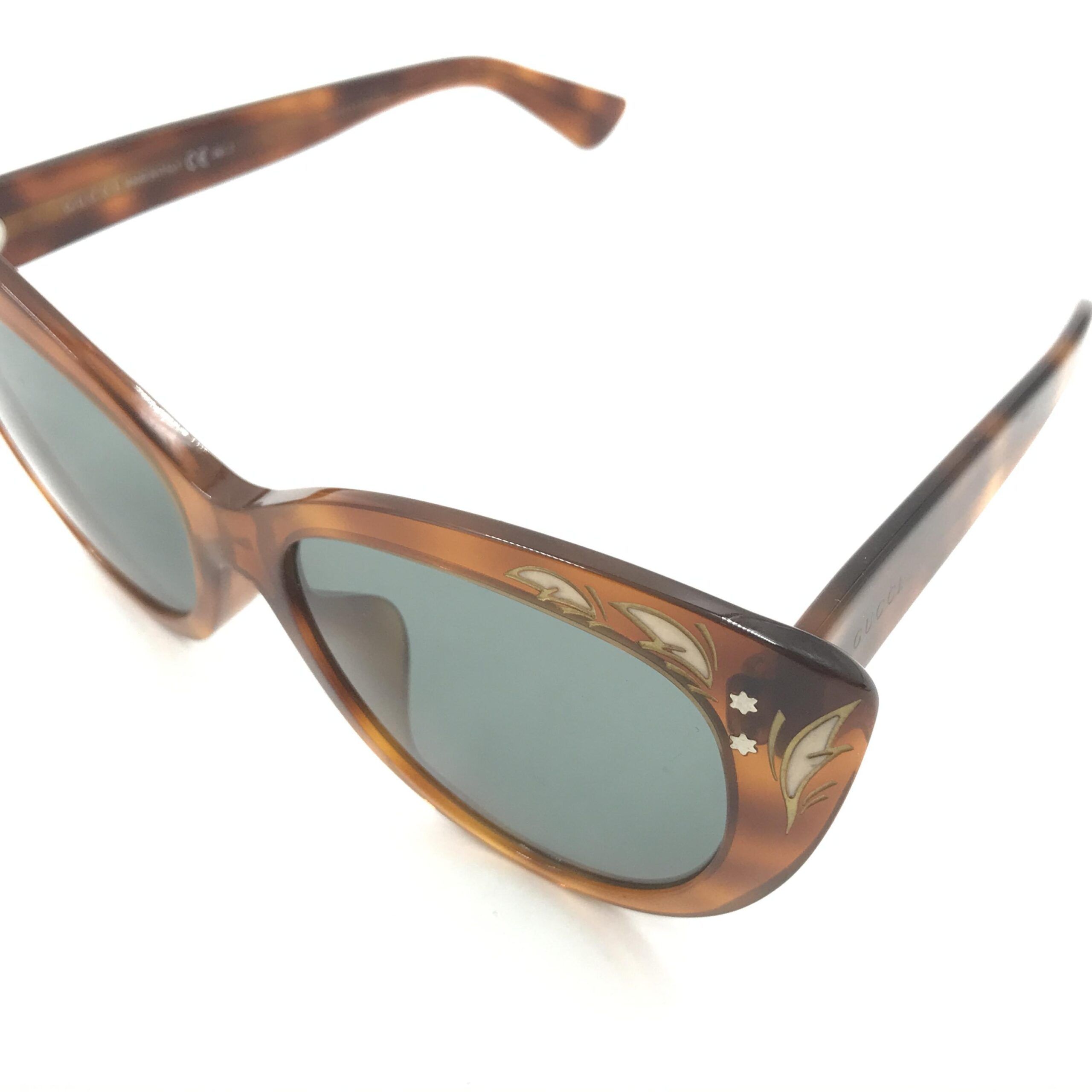 Cat Eye Sunglasses With Tortoise Women's Shell (Pre-Owned) - Gucci - Modalova