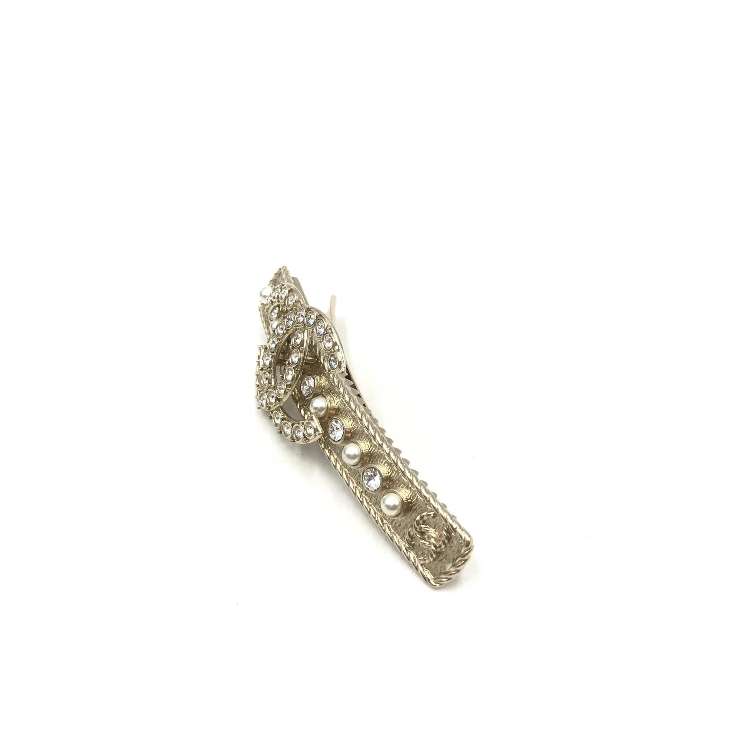 Crystal Pearl CC Hair Women's Clip (Pre-Owned) - Chanel - Modalova