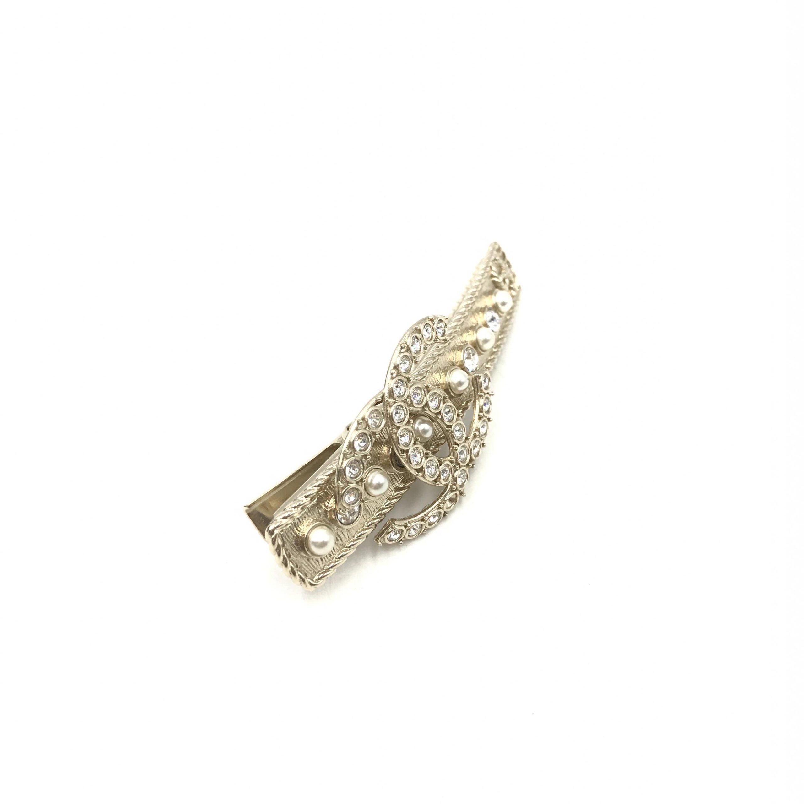 Crystal Pearl CC Hair Women's Clip (Pre-Owned) - Chanel - Modalova
