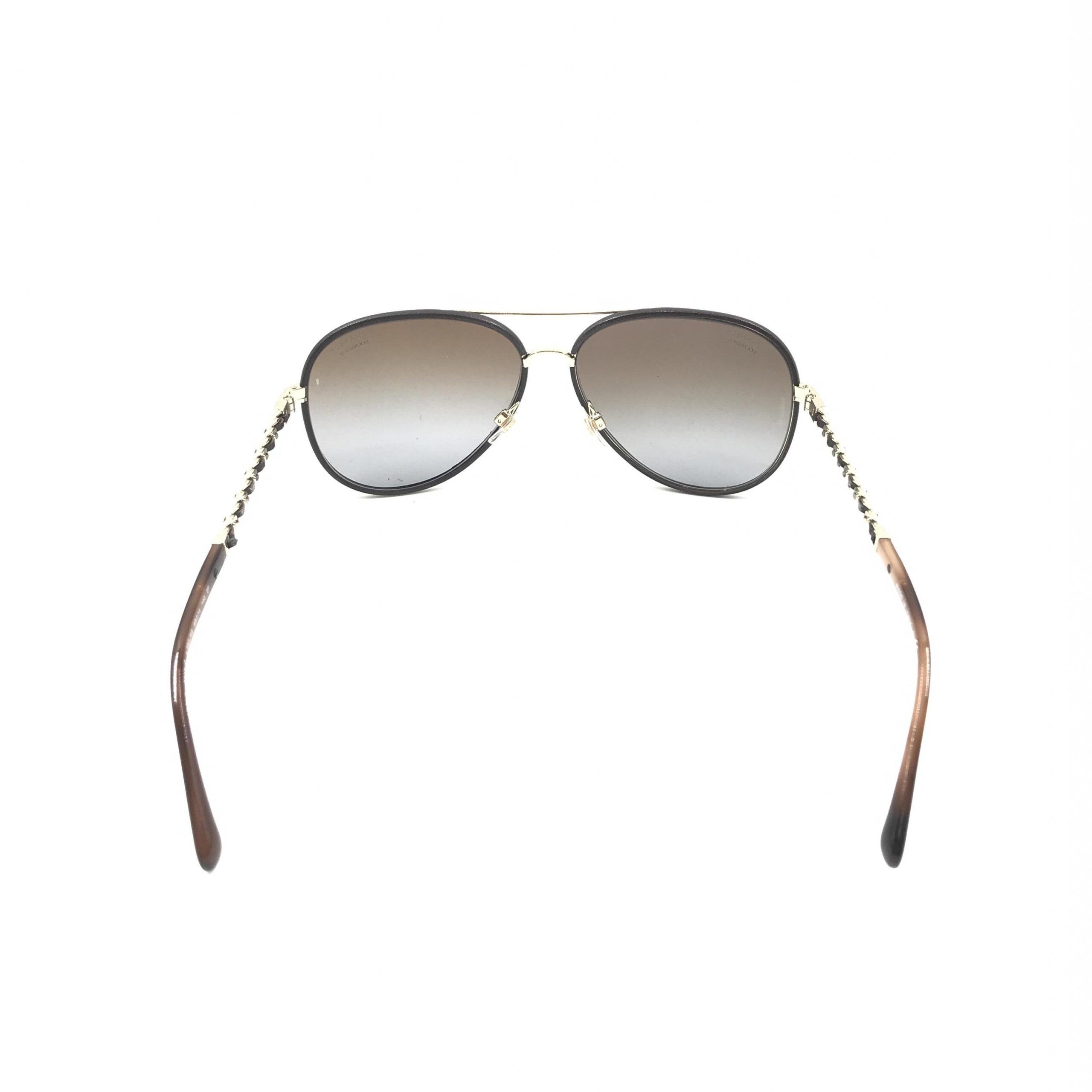 Gold And Polarized Aviator Women's Sunglasses (Pre-Owned) - Chanel - Modalova