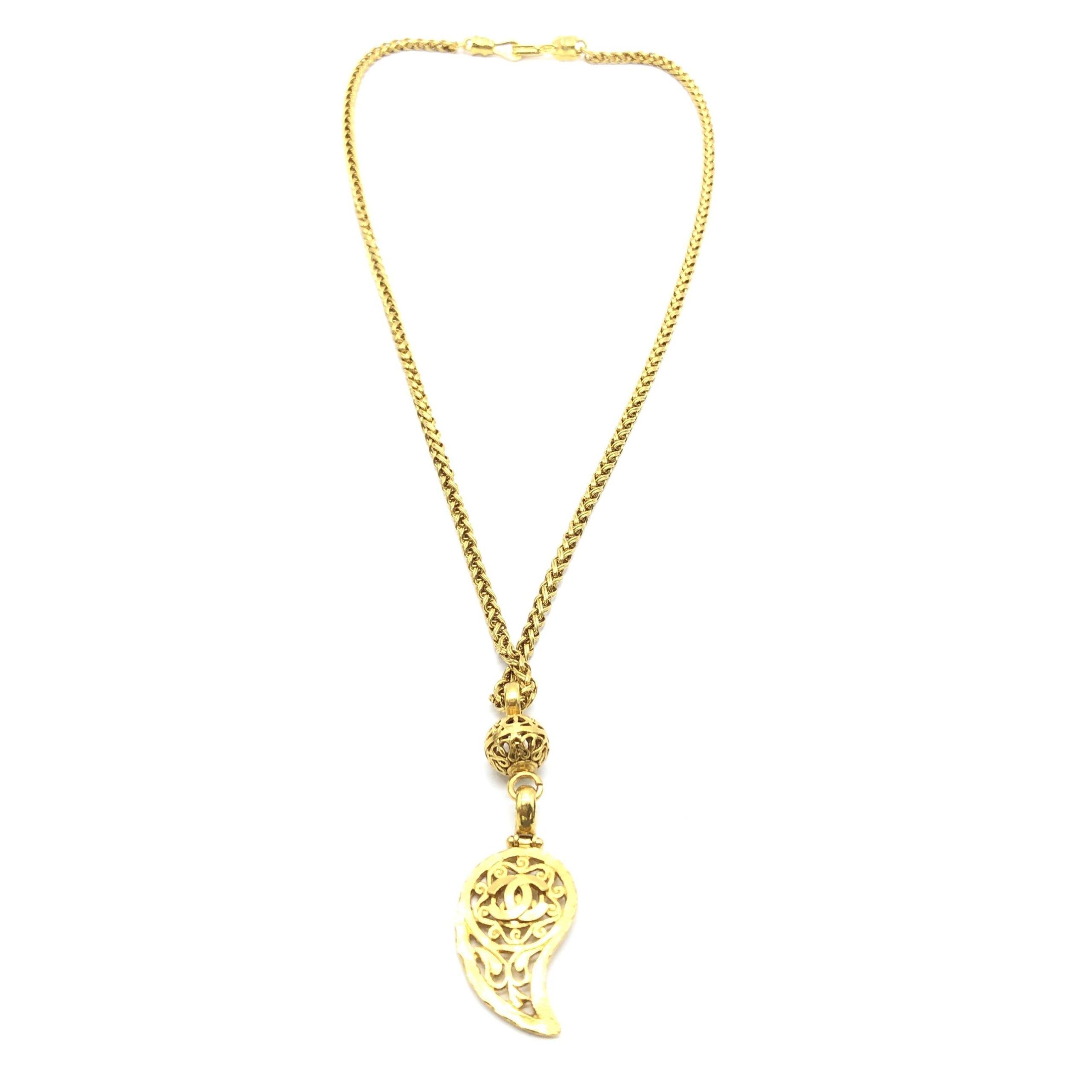Plated Coco Mark Women's Necklace (Pre-Owned) - Chanel - Modalova