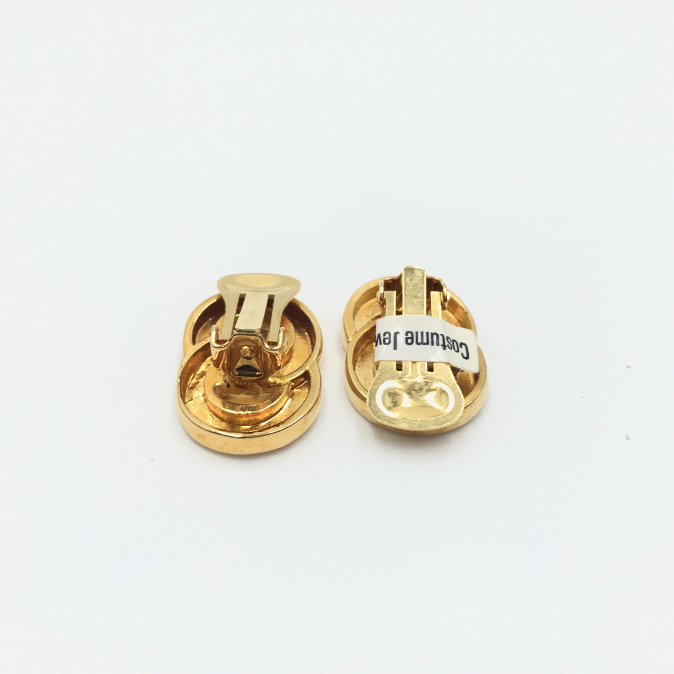 Tone Double Round Motif Women's Earrings (Pre-Owned) - Celine - Modalova