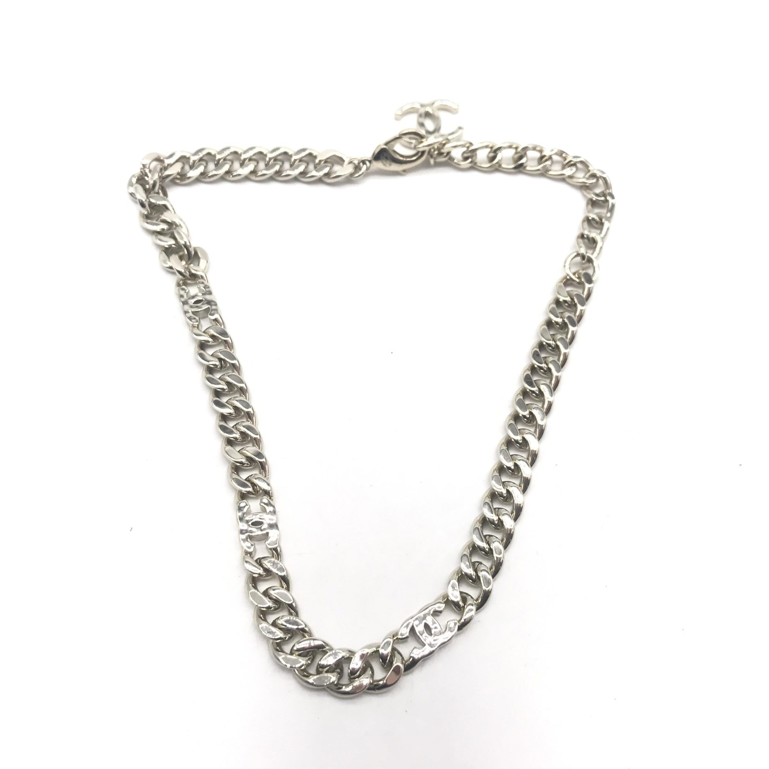 Tone Curb Chain Link Women's Necklace (Pre-Owned) - Chanel - Modalova