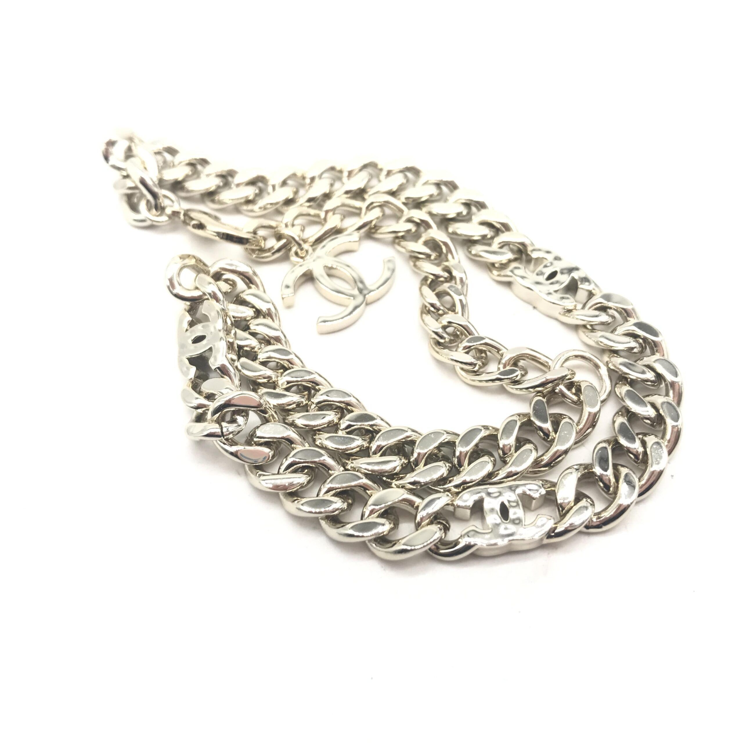 Tone Curb Chain Link Women's Necklace (Pre-Owned) - Chanel - Modalova