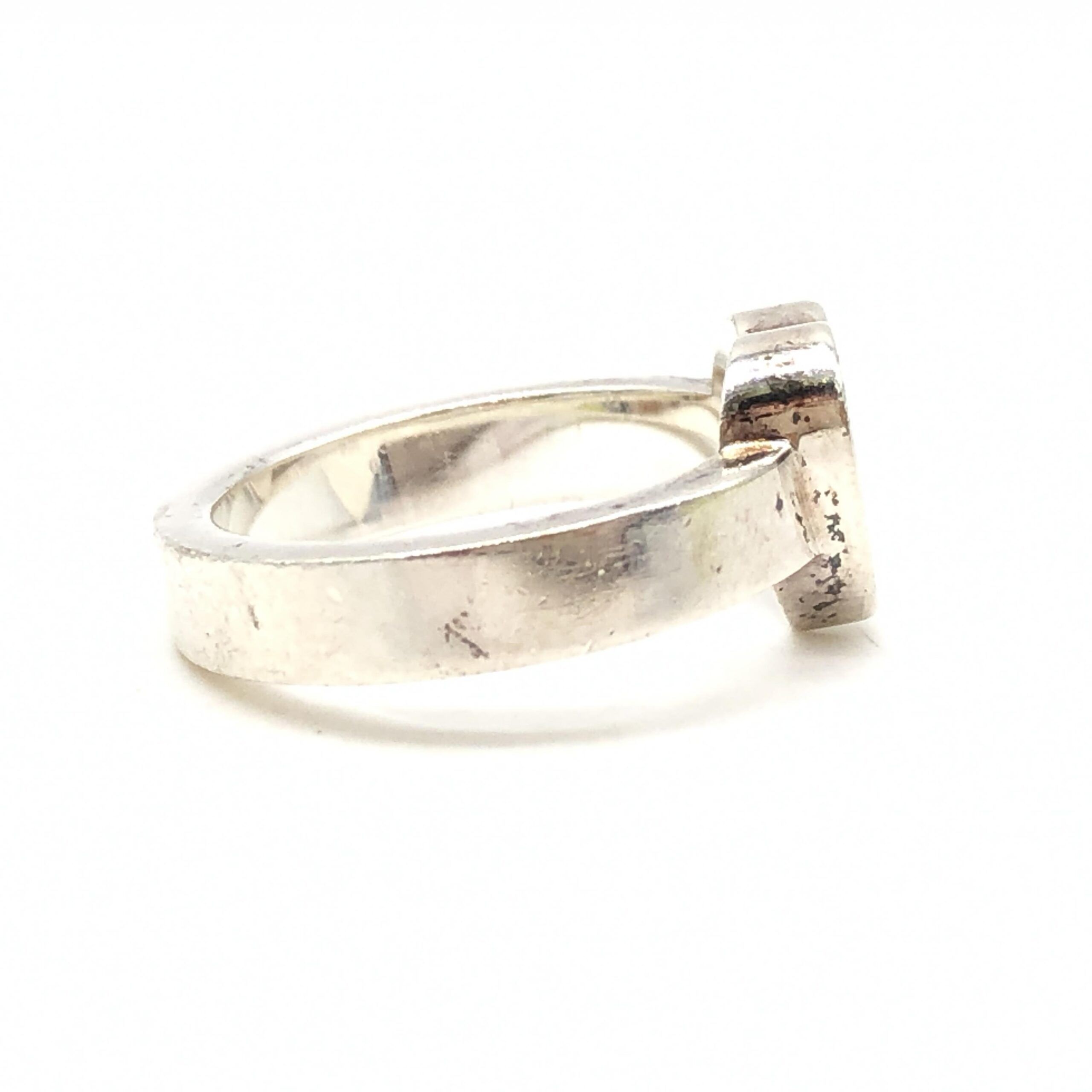 Sterling Heart Trademark Ring, US Size Women's 5.5 (Pre-Owned) - Gucci - Modalova