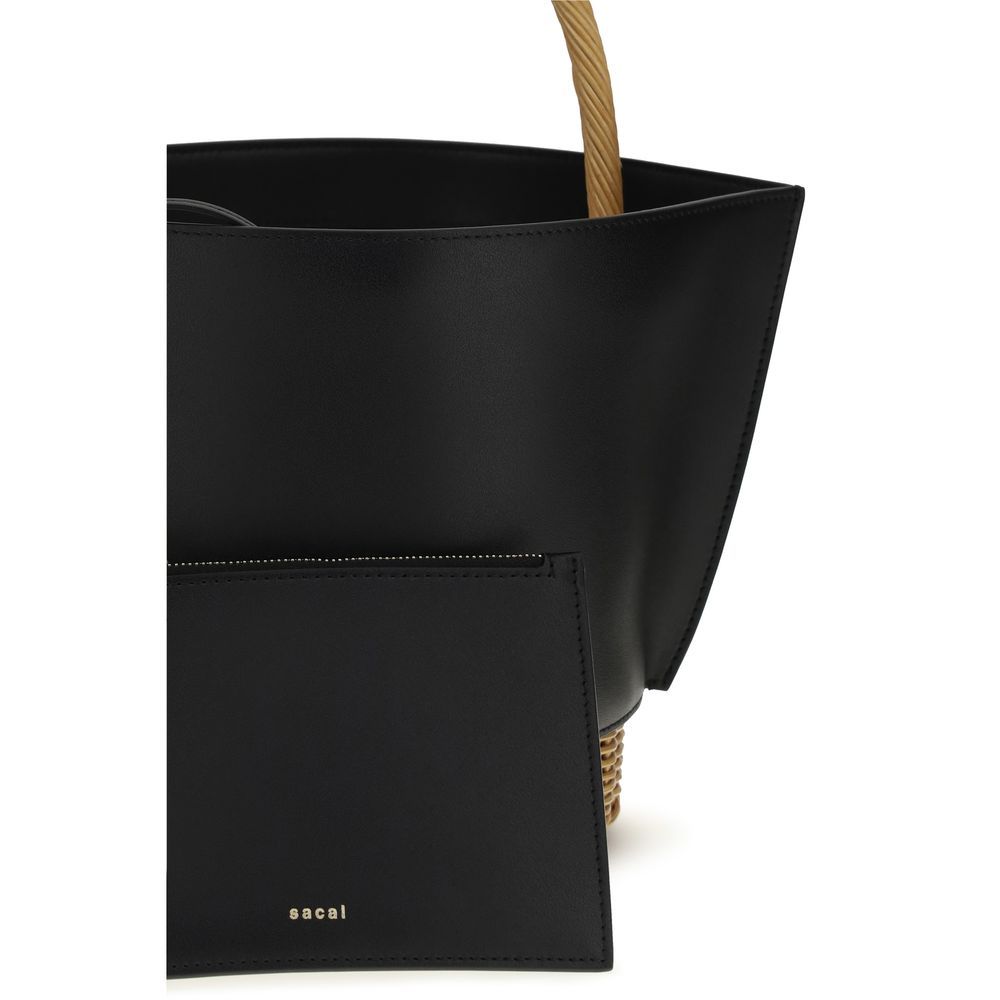 Calf Leather Bos Taurus Shoulder Women's Bag - Sacai - Modalova