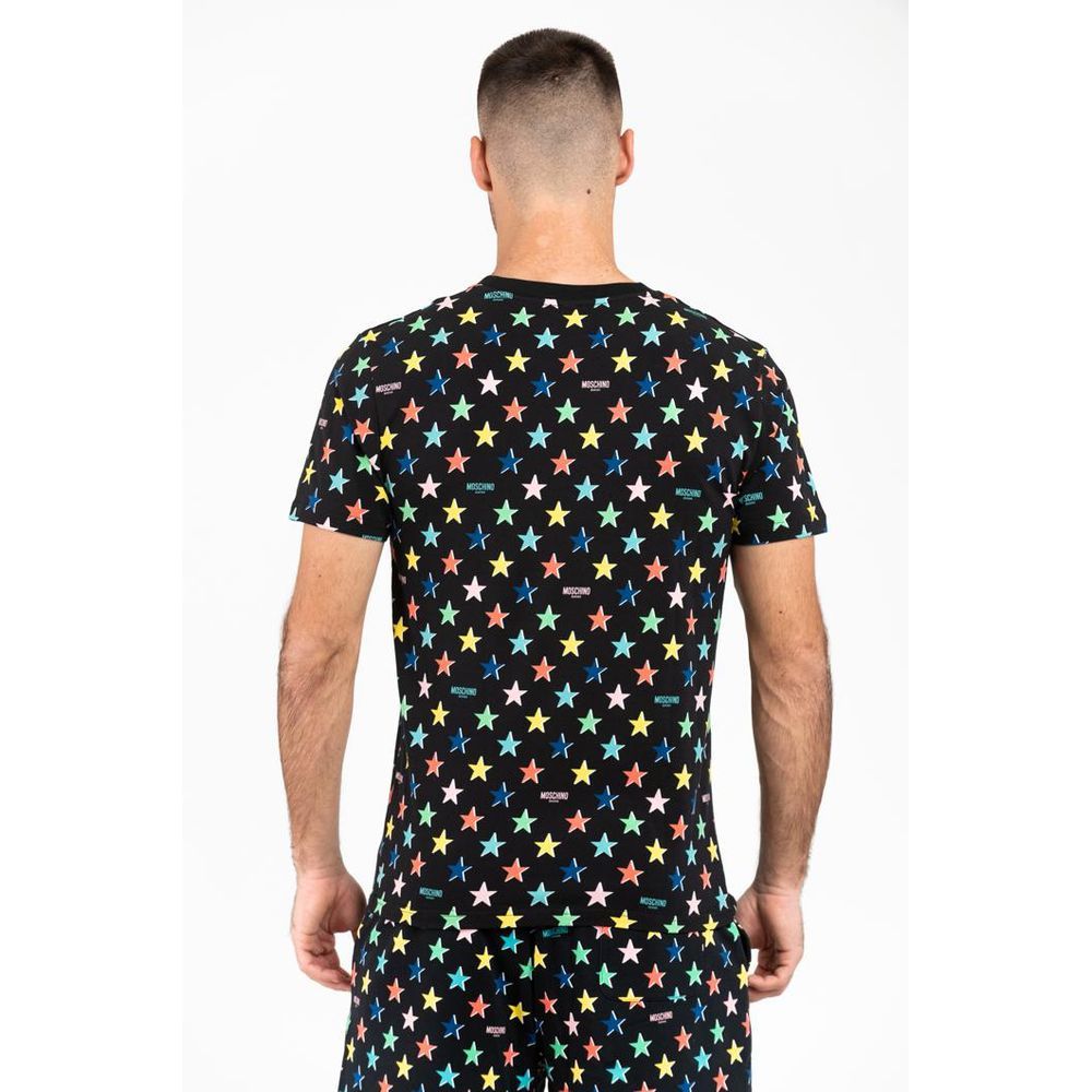 Moschino Black Cotton Men's T-Shirt - Moschino - Modalova
