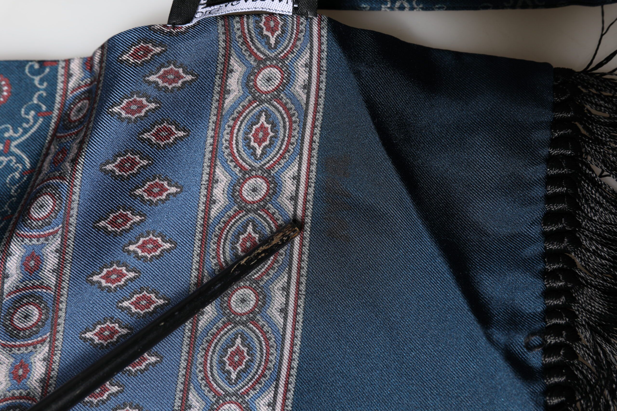 Silk Crown Geometric Wrap Foulard 184cm X 33cm Men's Scarf (Pre-Owned) - Dolce & Gabbana - Modalova