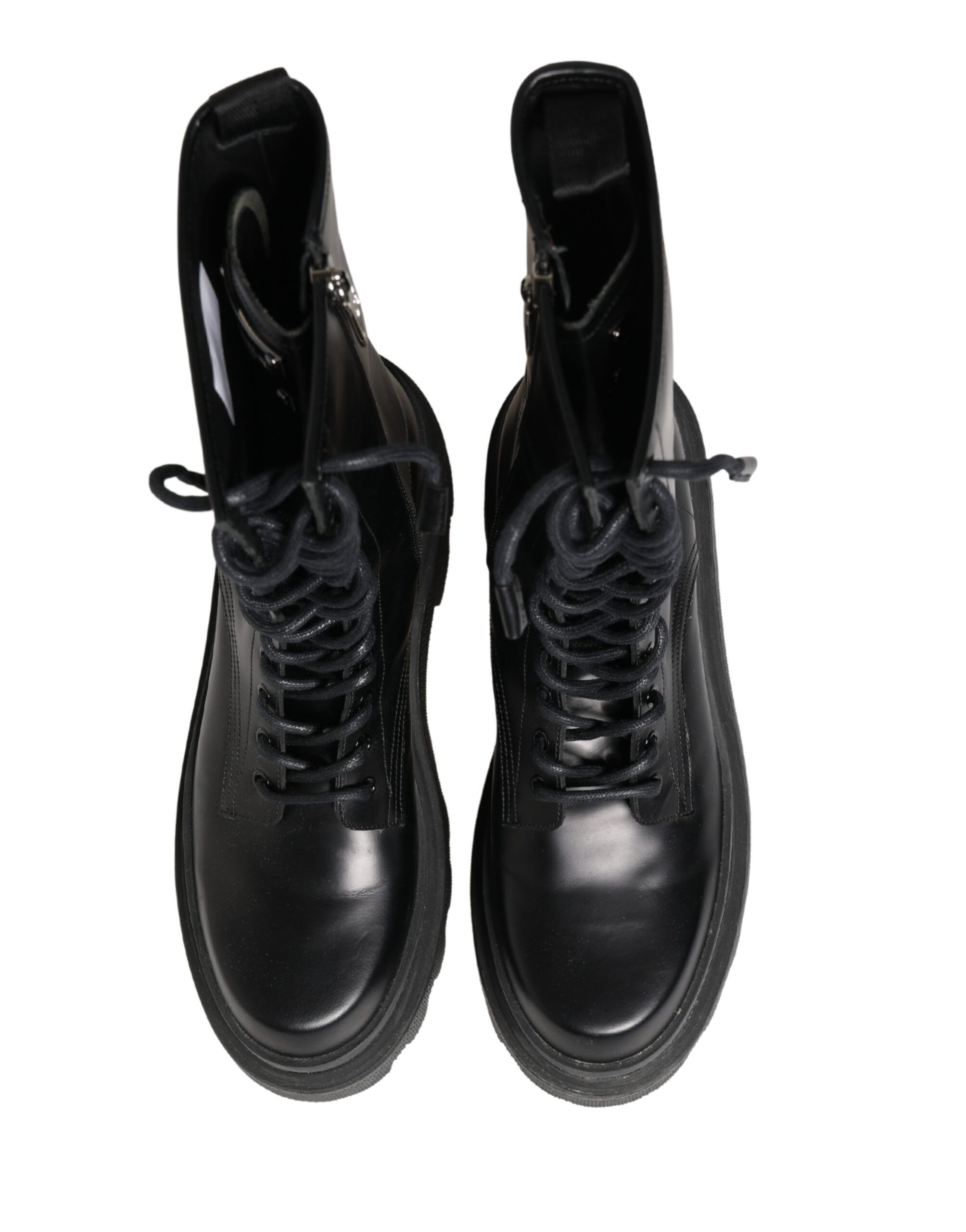 Leather Trek Sole Combat Boots Men's Shoes - Dolce & Gabbana - Modalova
