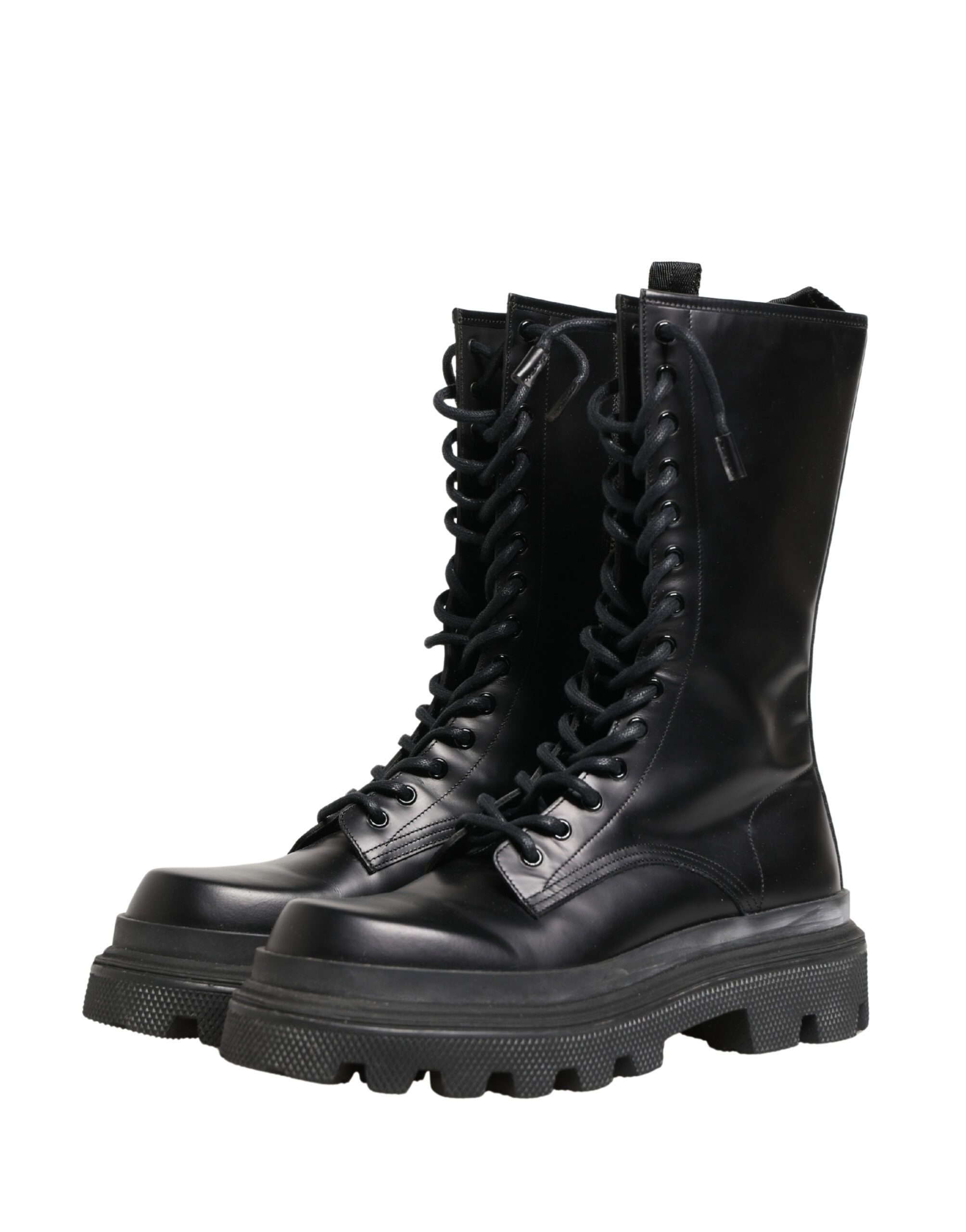 Leather Trek Sole Combat Boots Men's Shoes - Dolce & Gabbana - Modalova